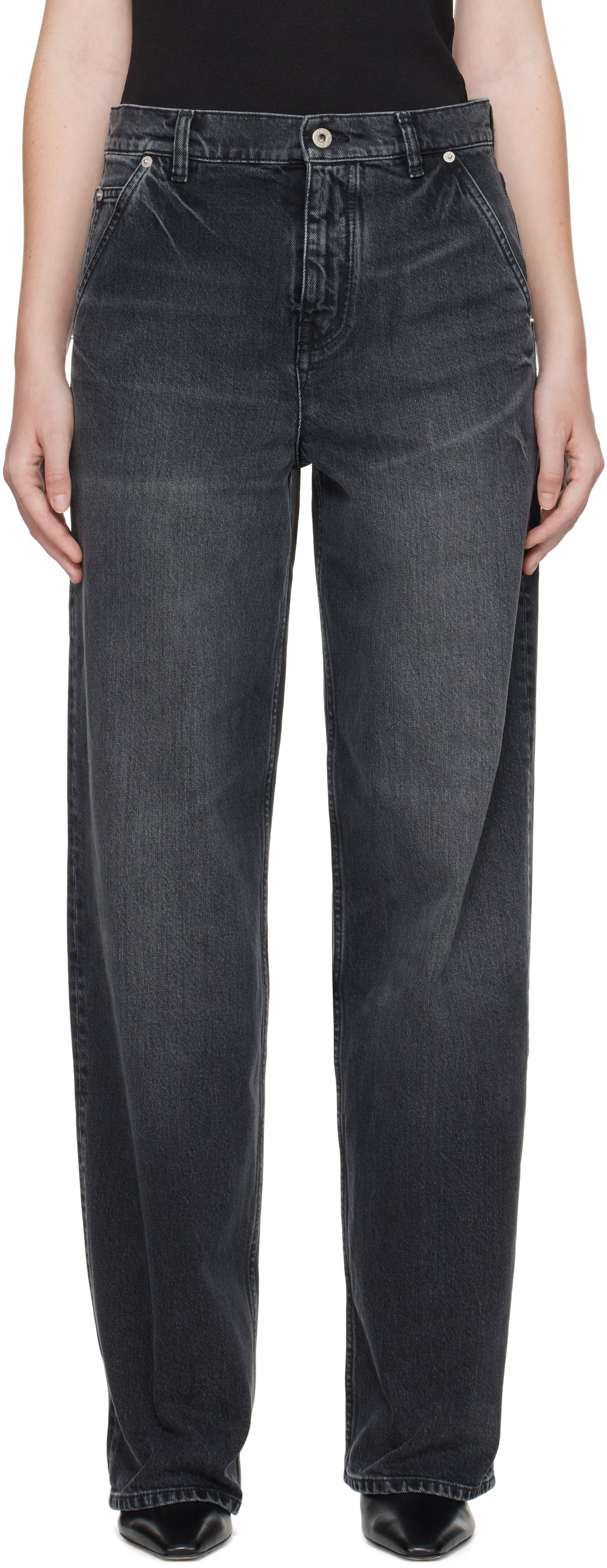 Kenzo: Black Kenzo Paris Futura 2000 Edition Workwear Jeans | SSENSE