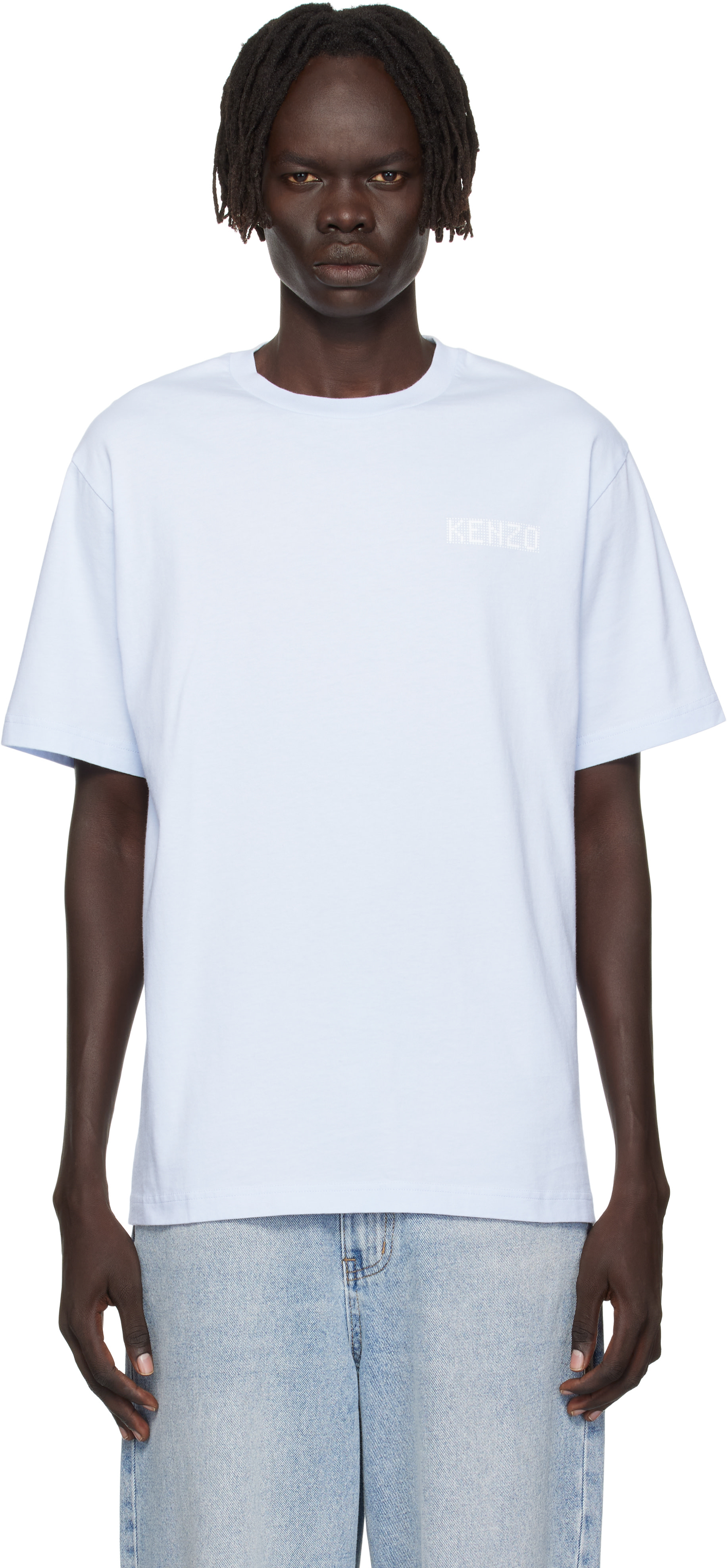 Blue Kenzo Paris 'KENZO City' T-shirt by Kenzo on Sale