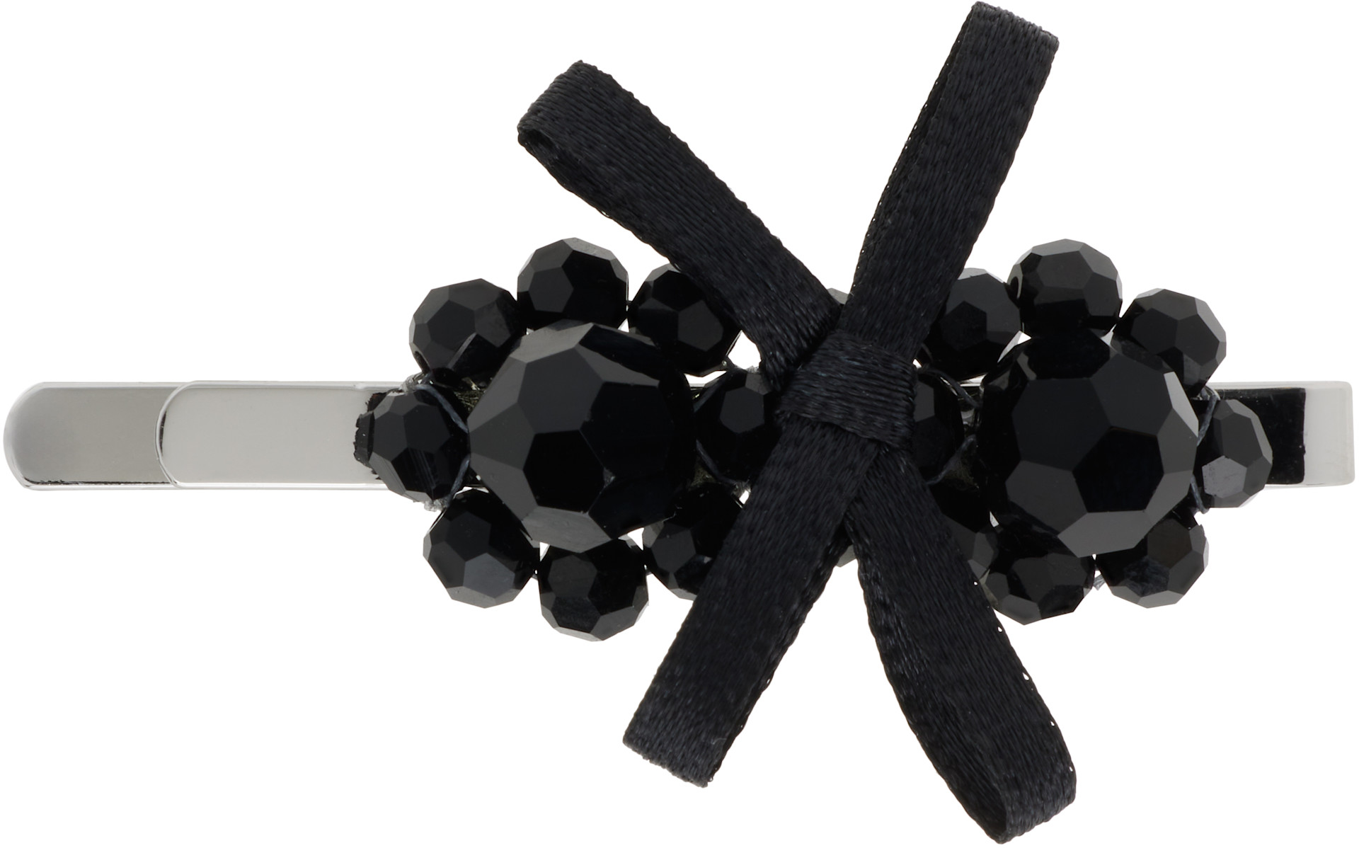 Simone Rocha: ブラック Petite Bow Mini Flower ヘアピン | SSENSE 日本