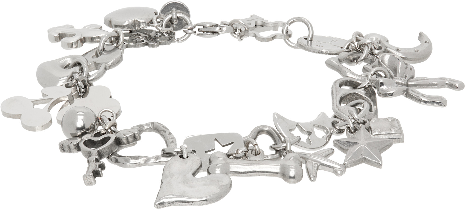 Marland Backus チャームブレスレット Marland Backus: Chrome Charm Bracelet | SSENSE