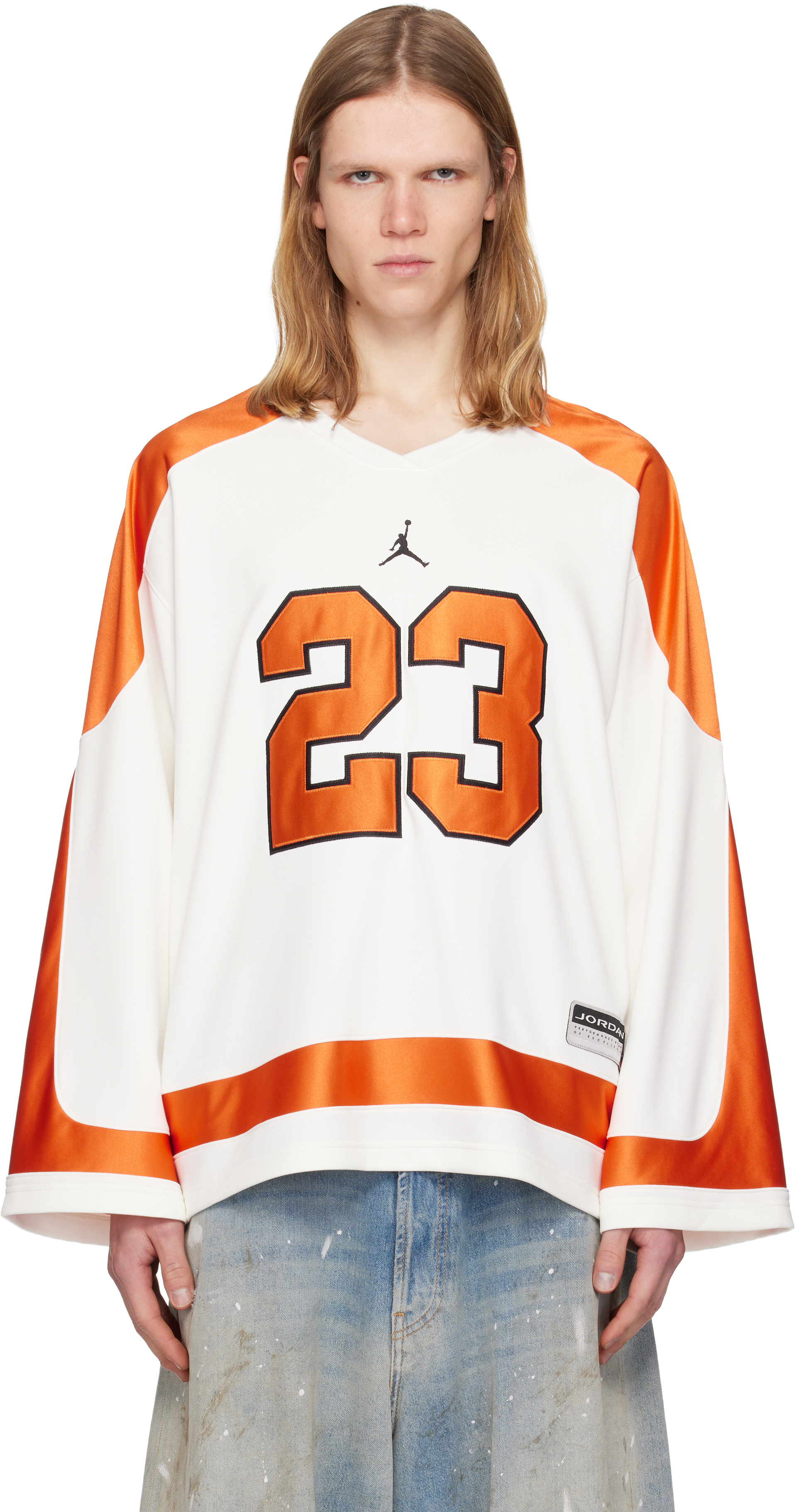Nike Jordan: オレンジ＆オフホワイト Brooklyn Collegiate Hockey