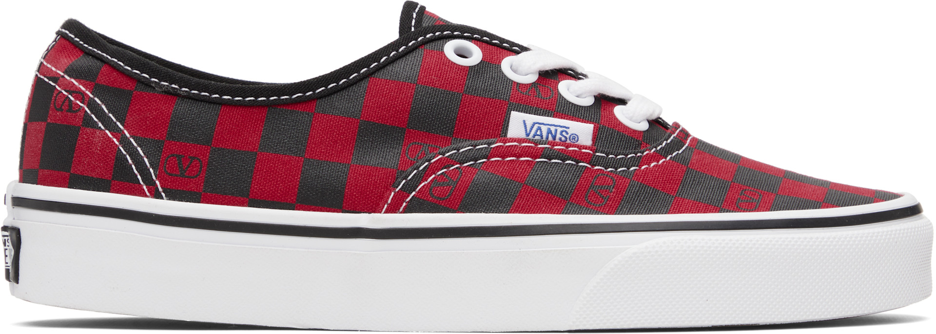 Valentino Garavani: Red Vans Edition Low-Top VLogo Checkerboard