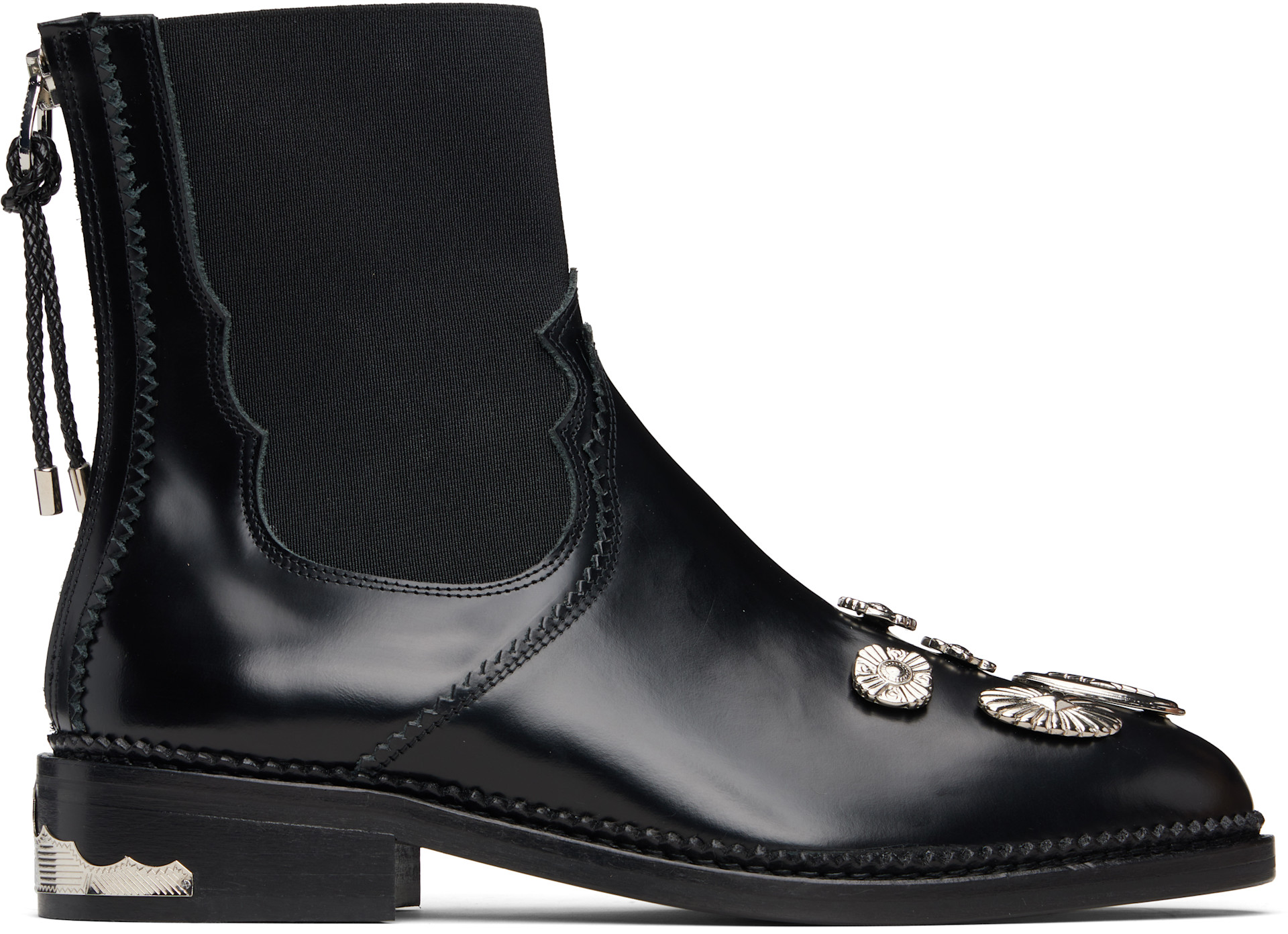 Toga Pulla: Black Polido Boots | SSENSE