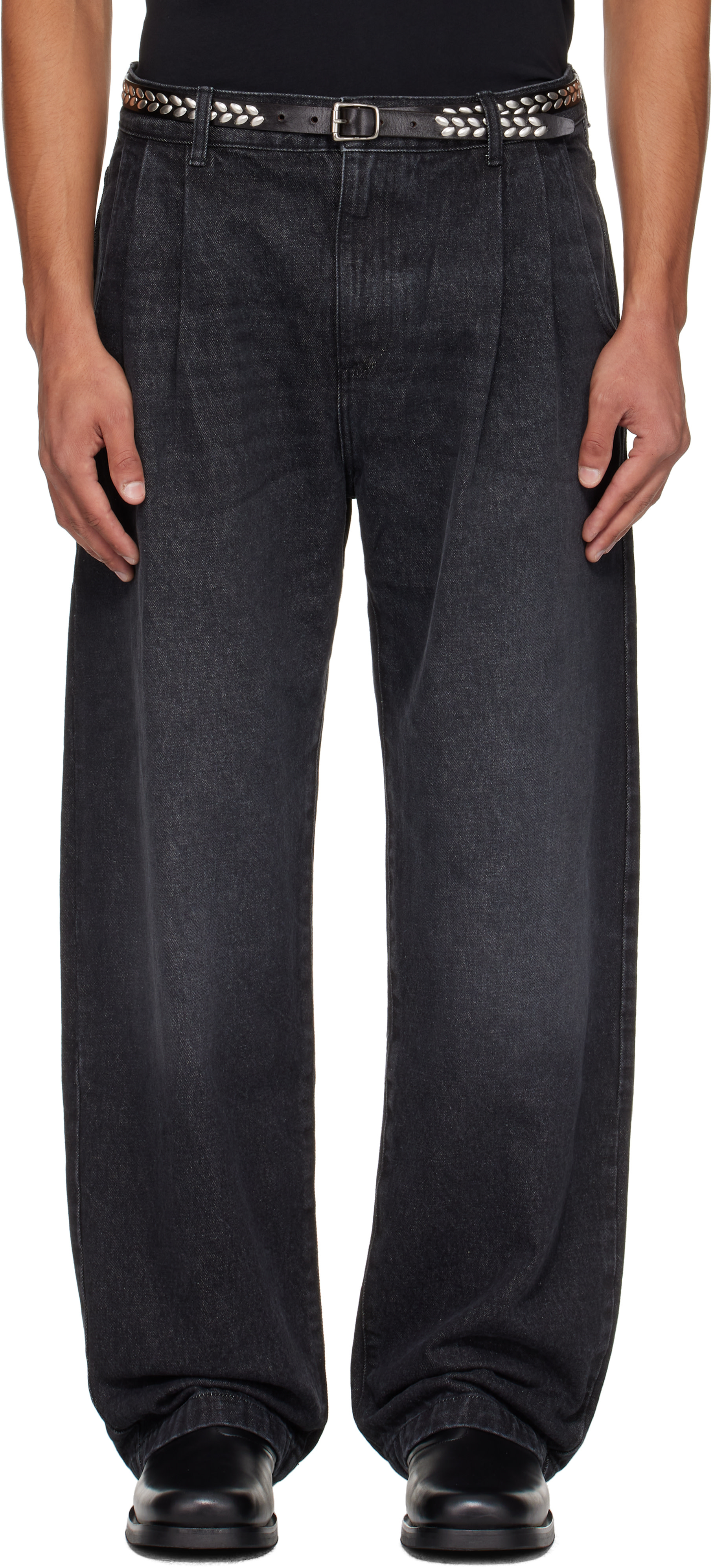 新品・未使用 エムエフペン Big Jeans デニム ブラック サイズM 【公式 