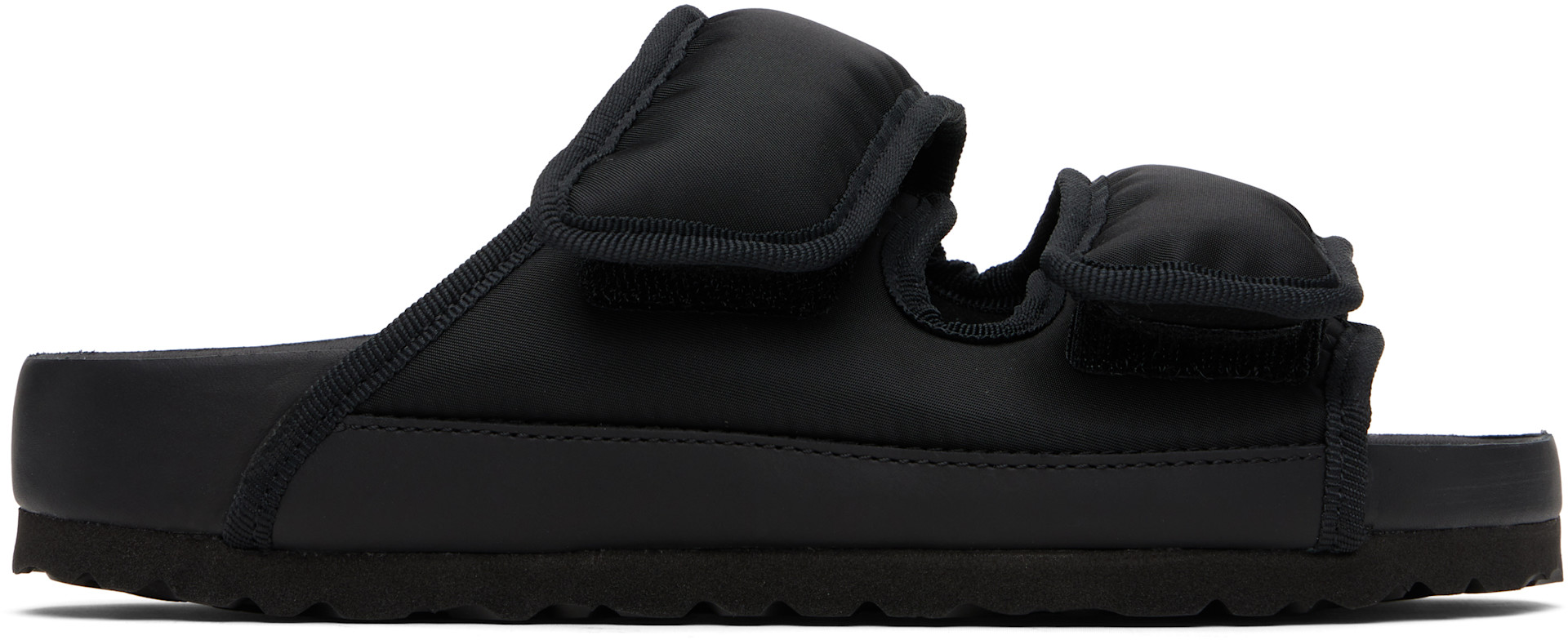 Birkenstock: Black Narrow 1774 Arizona Cosny Sandals | SSENSE