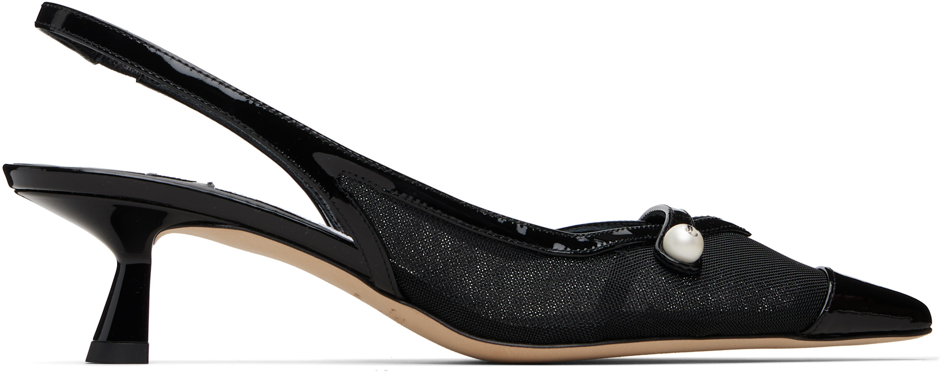kumiさん専用 JIMMY CHOO Jimmy Choo: Black Amita 45 Heels | SSENSE
