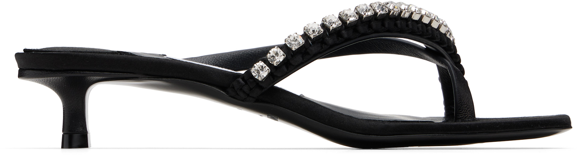 Jimmy Choo: Black Dila 35 Heeled Sandals | SSENSE