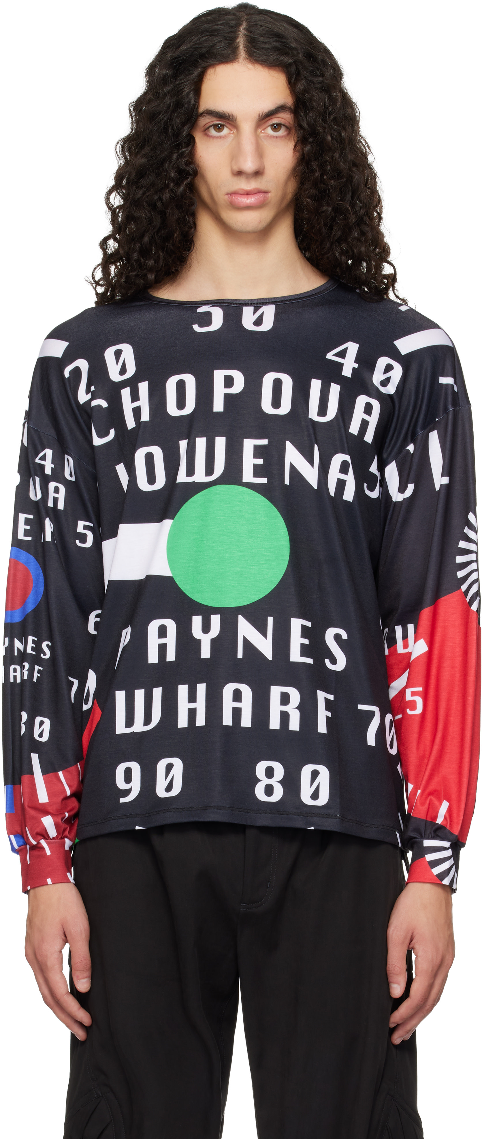 chopova lowena ssence限定　オーバーサイズ長袖Tシャツ メンズ用 Chopova Lowena 最新コレクション | SSENSE 日本