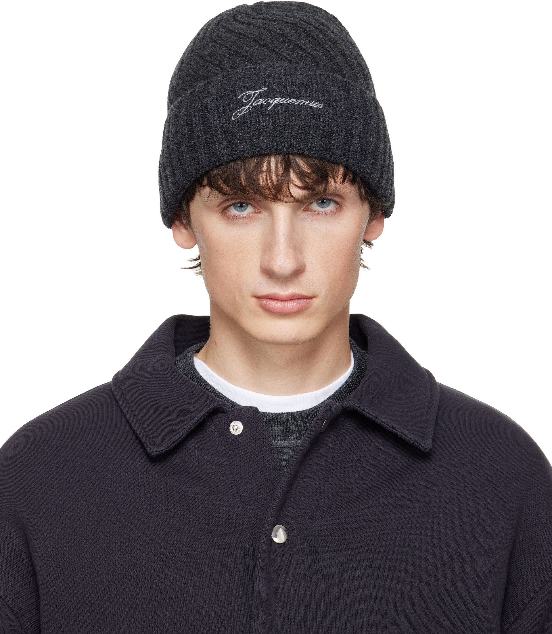 Jacquemus ビーニー JACQUEMUS: Gray 'The Tourni' Beanie | SSENSE Canada
