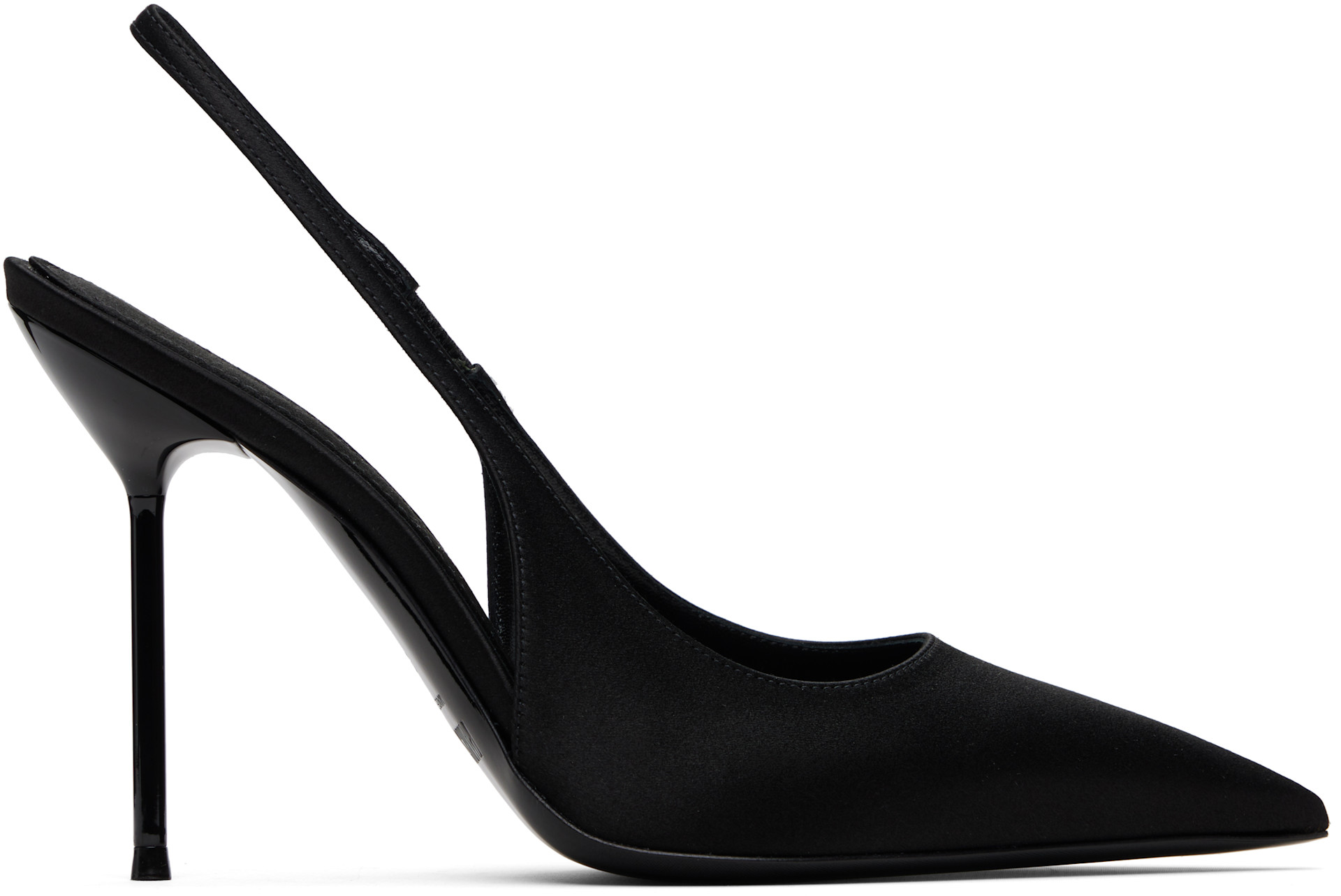Paris Texas: Black Lidia Slingback Heels | SSENSE