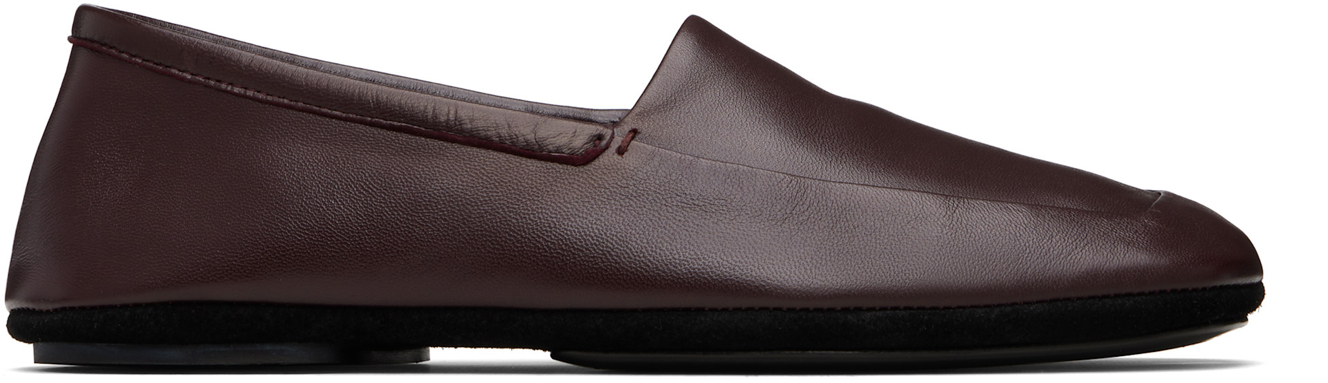 LEMAIRE: Purple 'Indoor' Slipper Loafers | SSENSE