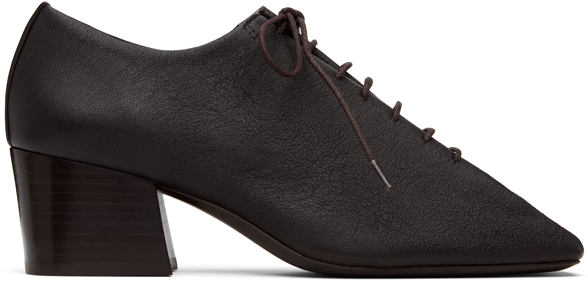 LEMAIRE: Brown Souris Classic Derby Heels | SSENSE