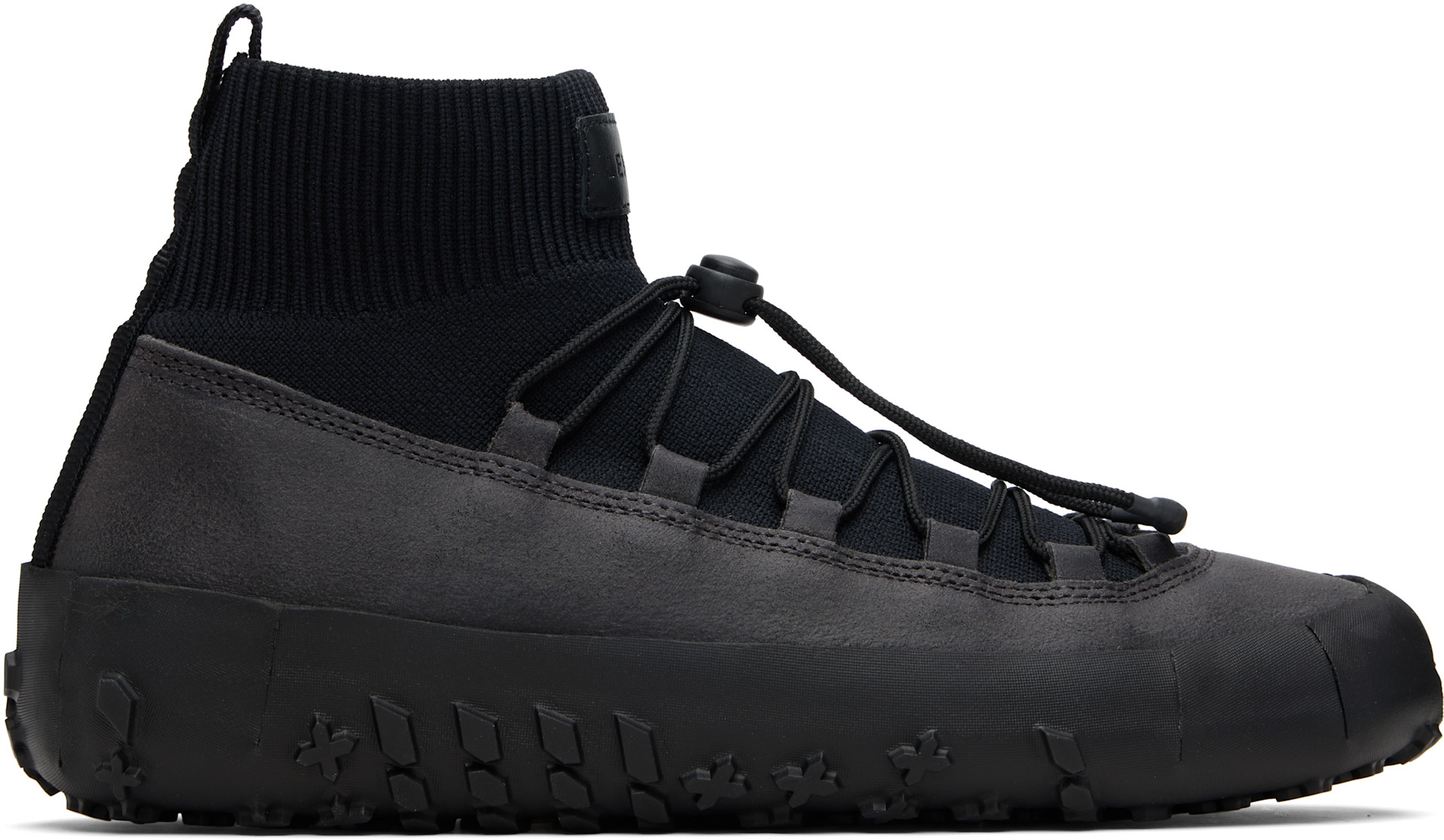 LEMAIRE: Black Vibram Wrap On Sneakers | SSENSE New Zealand