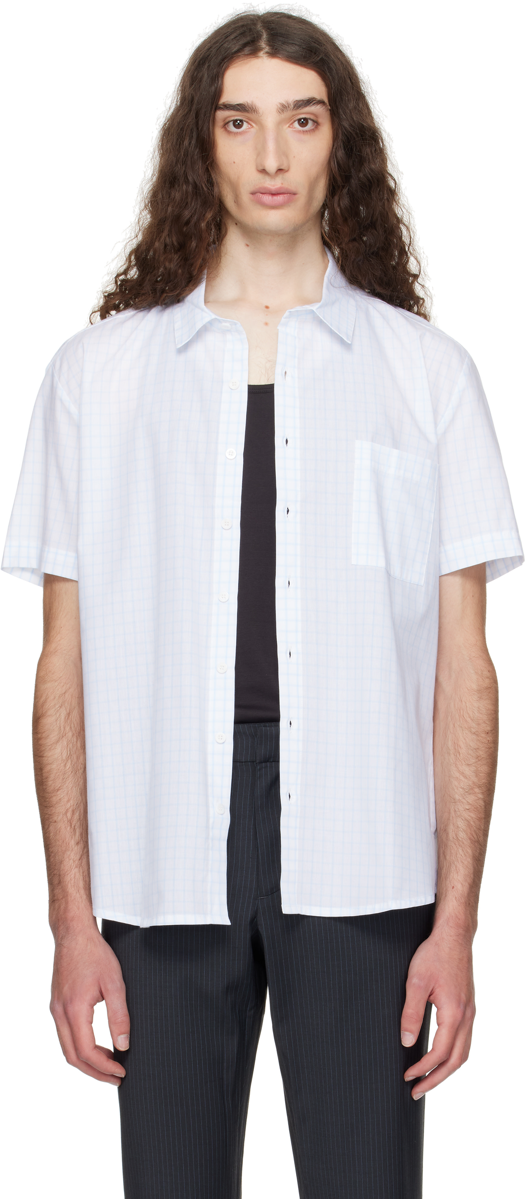 Paloma Wool: Blue Tiza Shirt | SSENSE