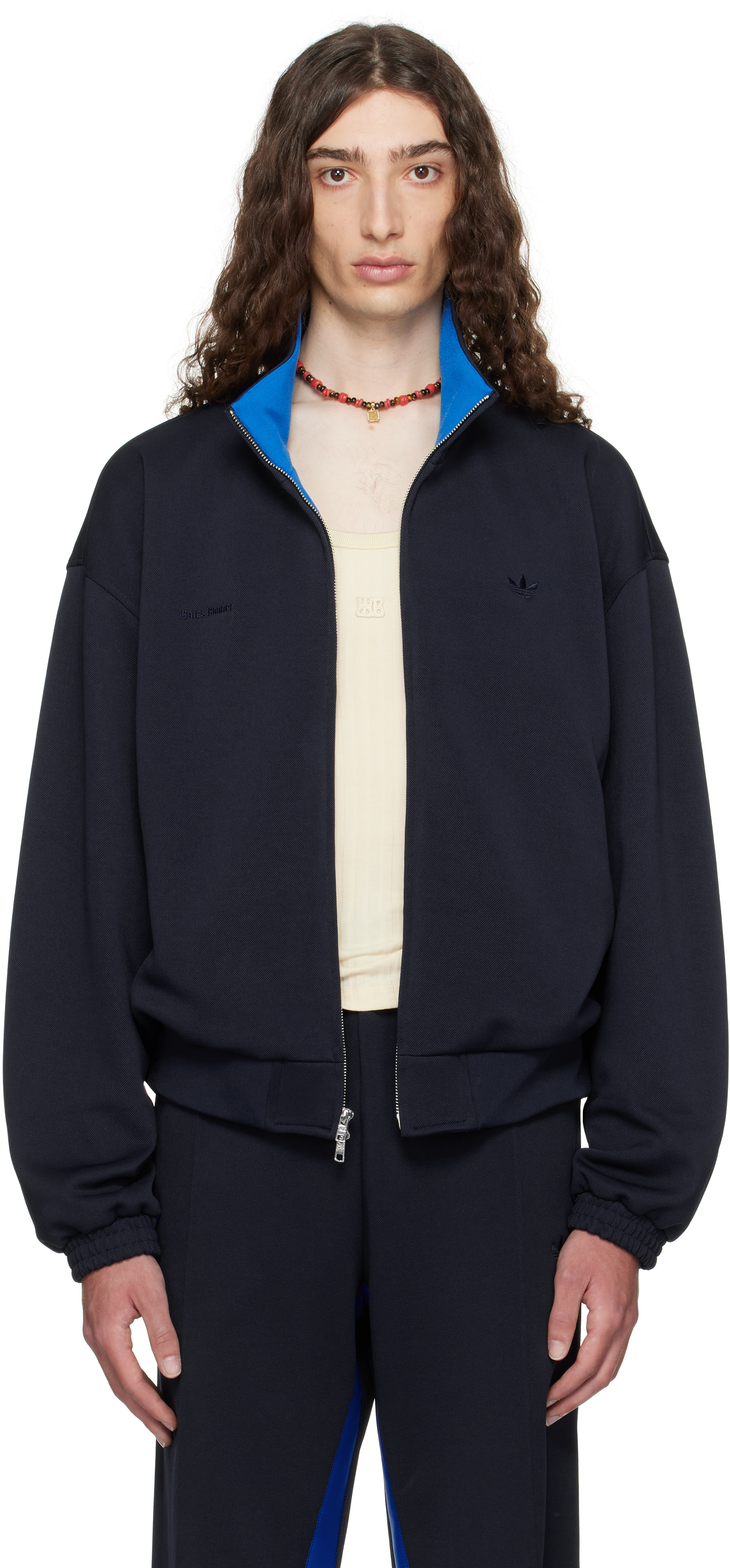 【最終値下】Wales Bonner 23AW トラックジャケット Wales Bonner: ネイビー adidas Originalsエディション ピケ トラック