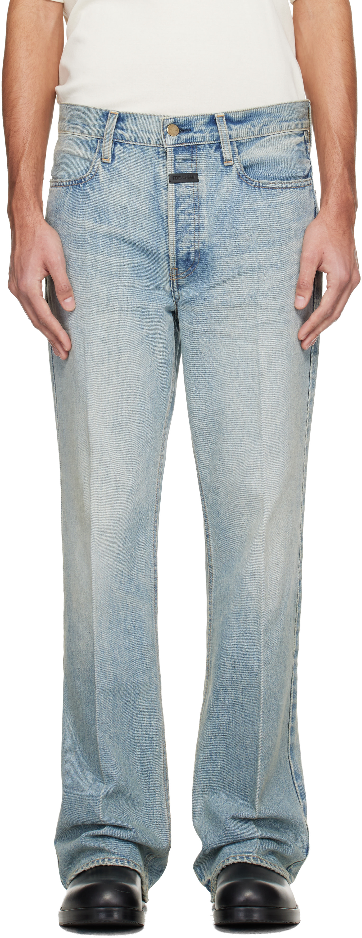 fear of god denim デニム Fear of God: Blue 70s Jean | SSENSE Canada