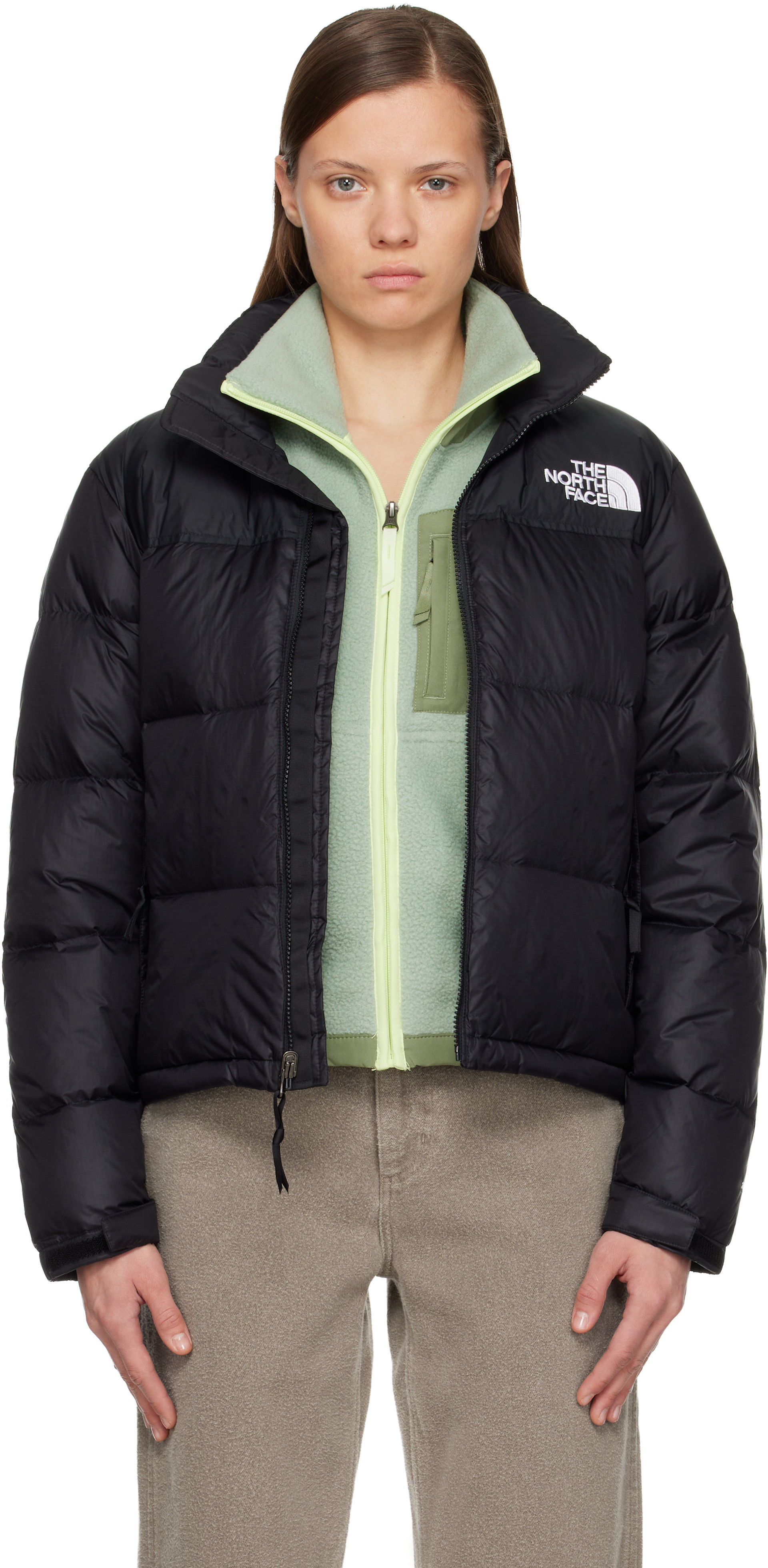 The North Face: Black 1996 Retro Nuptse Down Jacket | SSENSE Canada