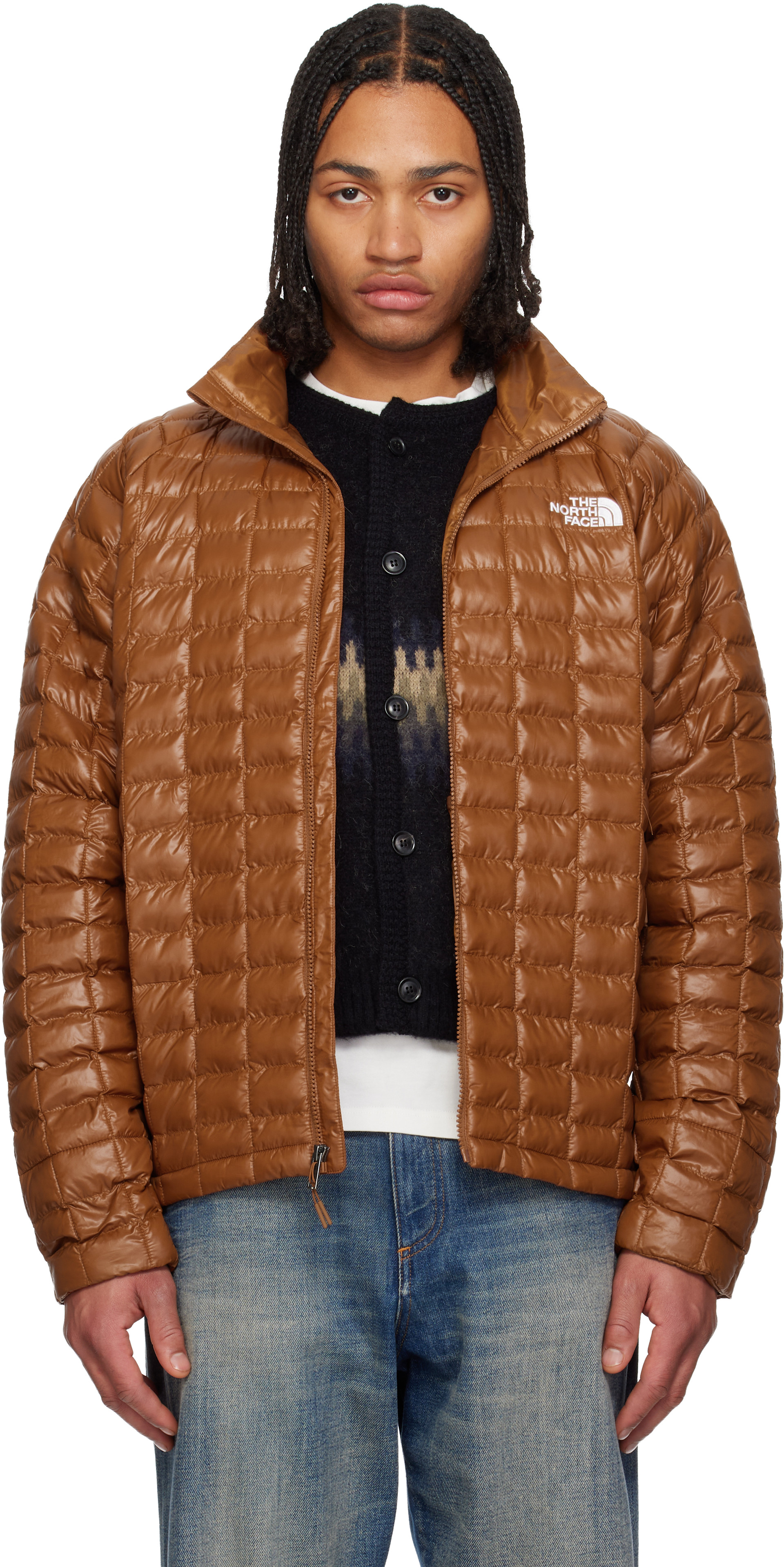 The North Face: オレンジ THERMOBALL ジャケット | SSENSE 日本