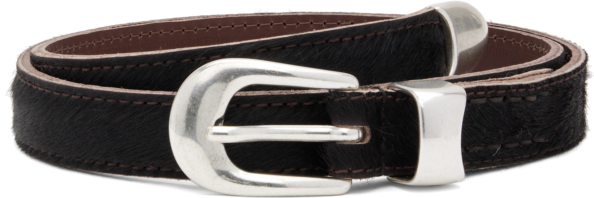 OUR LEGACY: Brown 2 CM Belt | SSENSE