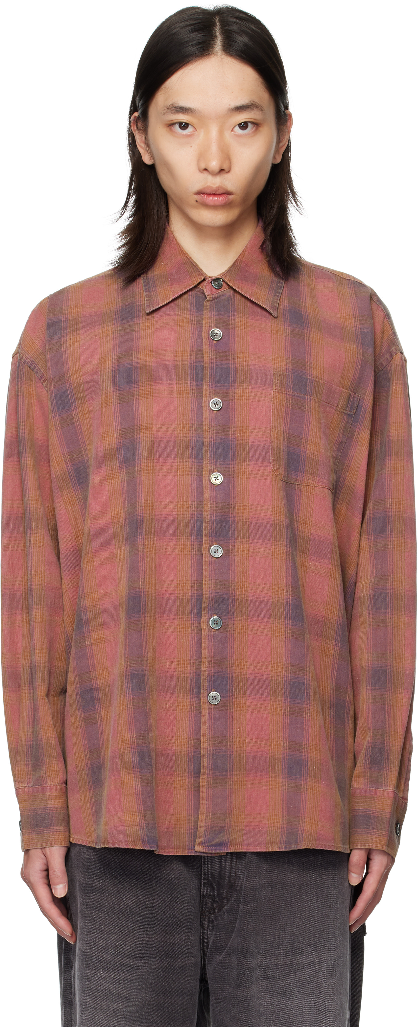 OUR LEGACY: Pink Borrowed Shirt | SSENSE