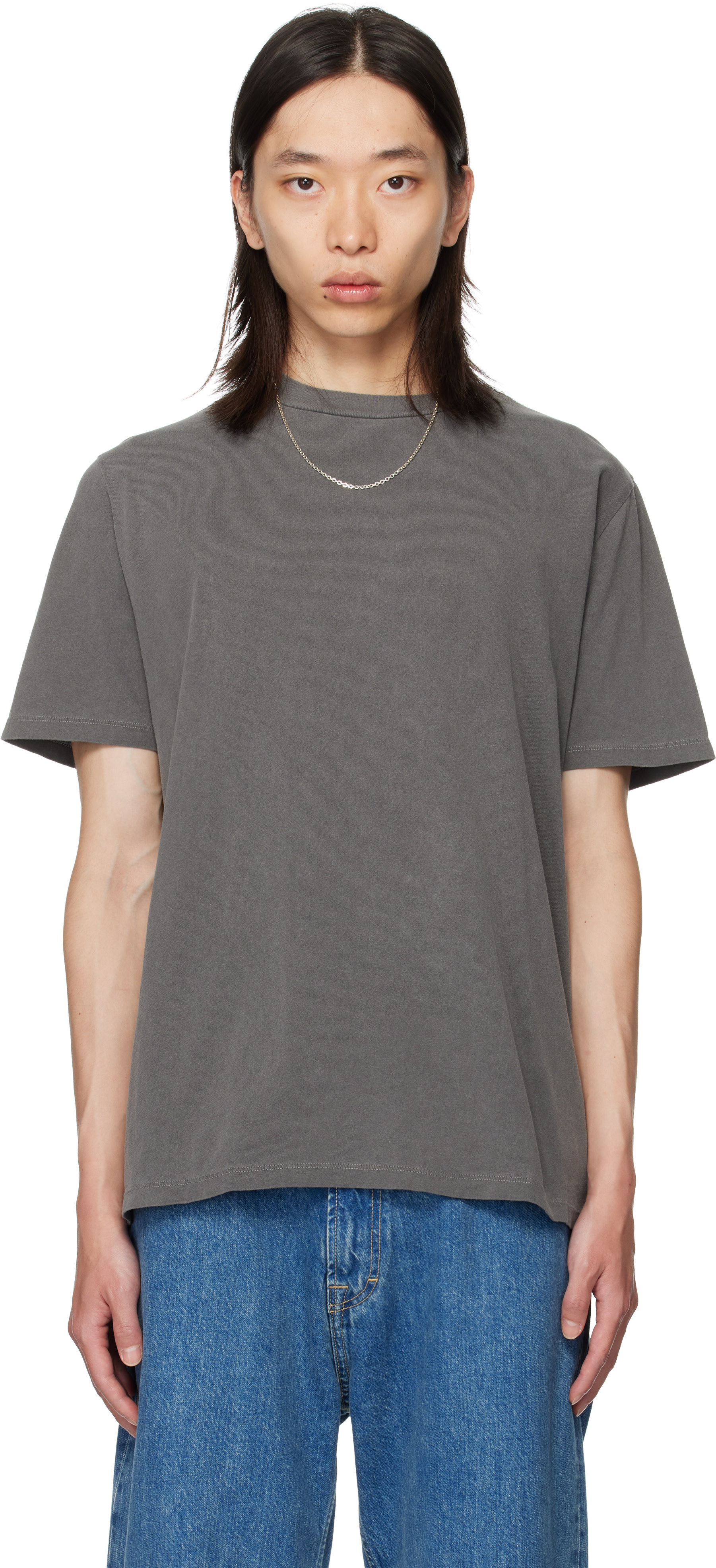 OUR LEGACY: グレー Box Tシャツ | SSENSE 日本