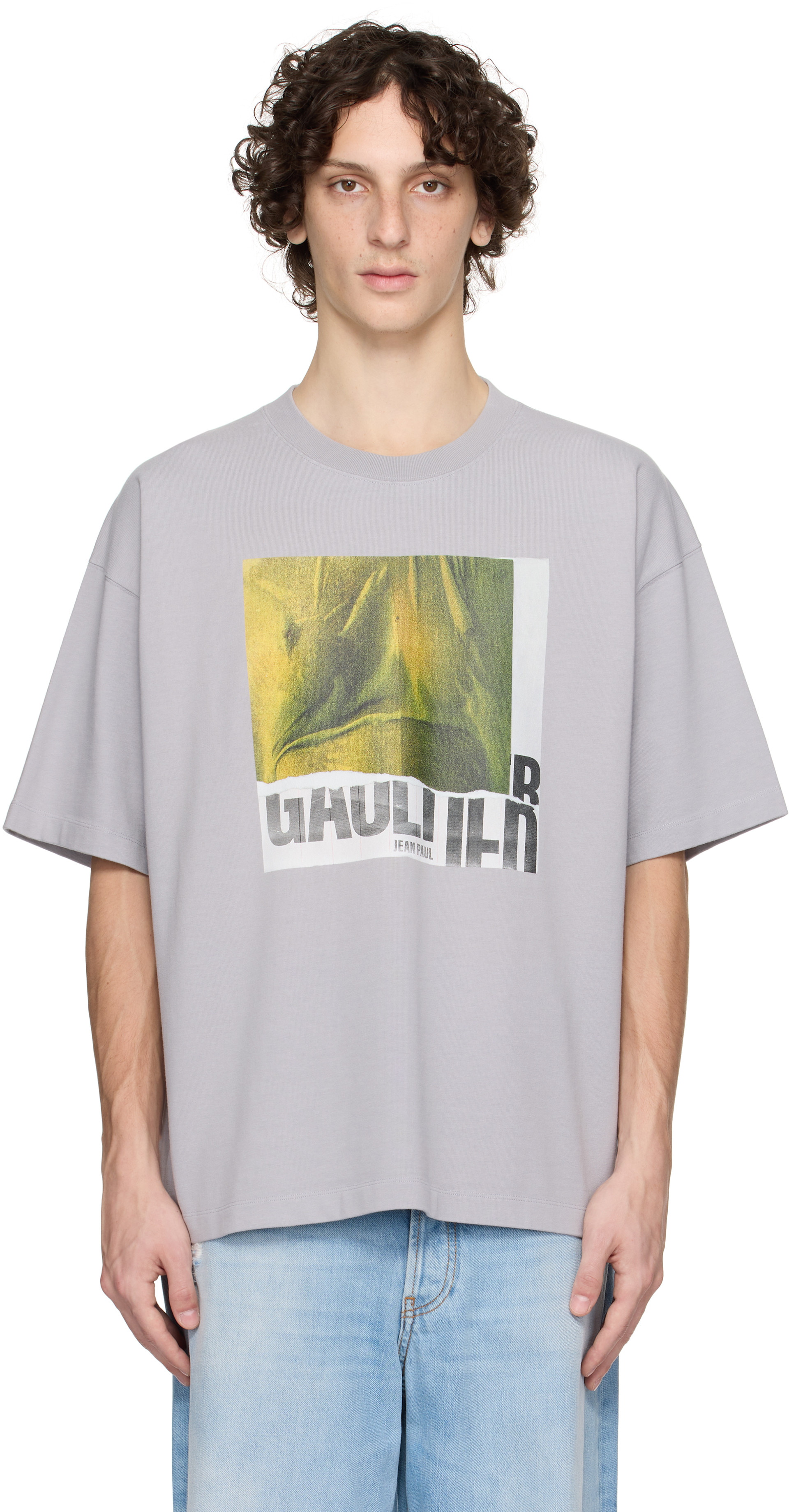Jean Paul Gaultier: SSENSE Exclusive Gray Cotton Oversized Printed