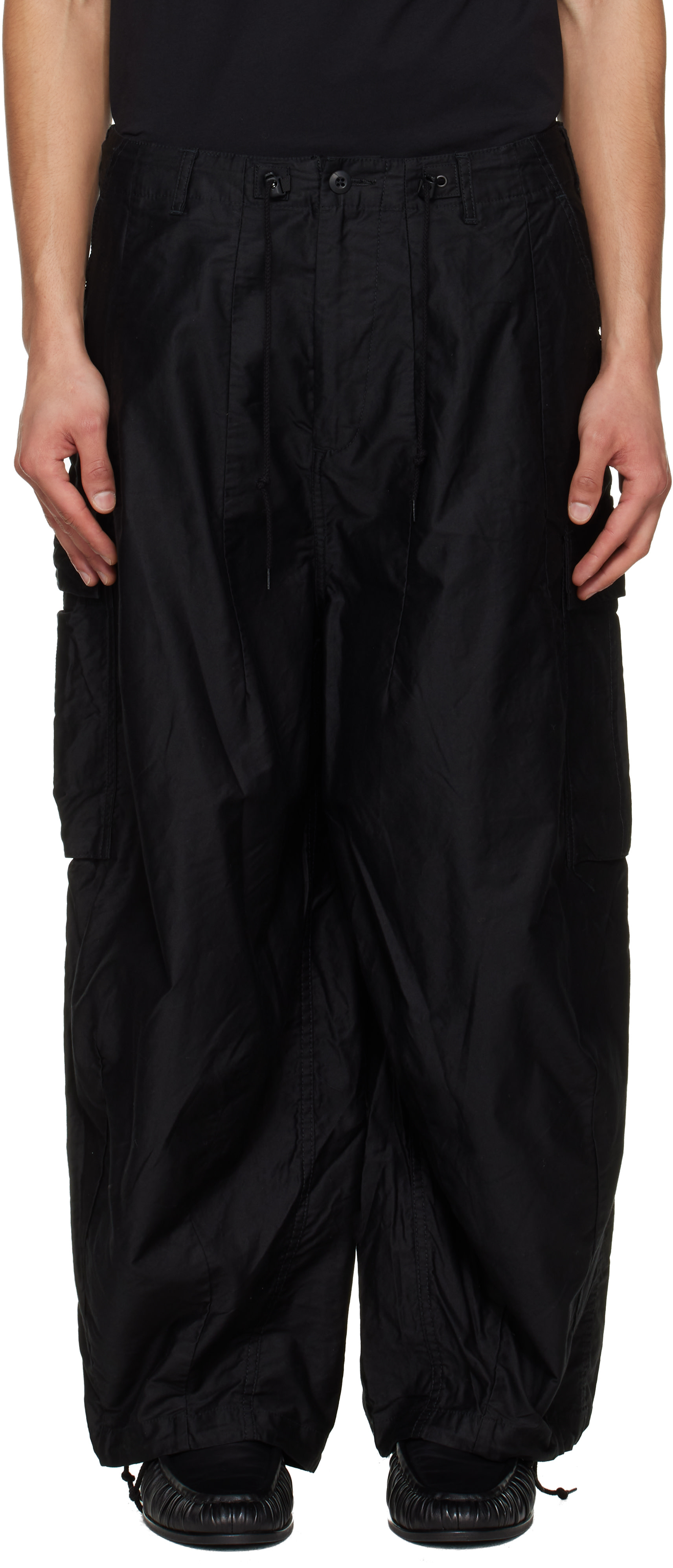 パンツ Needles H.D pants-BDU black NEEDLES: Black H.D. BDU Cargo Pants | SSENSE