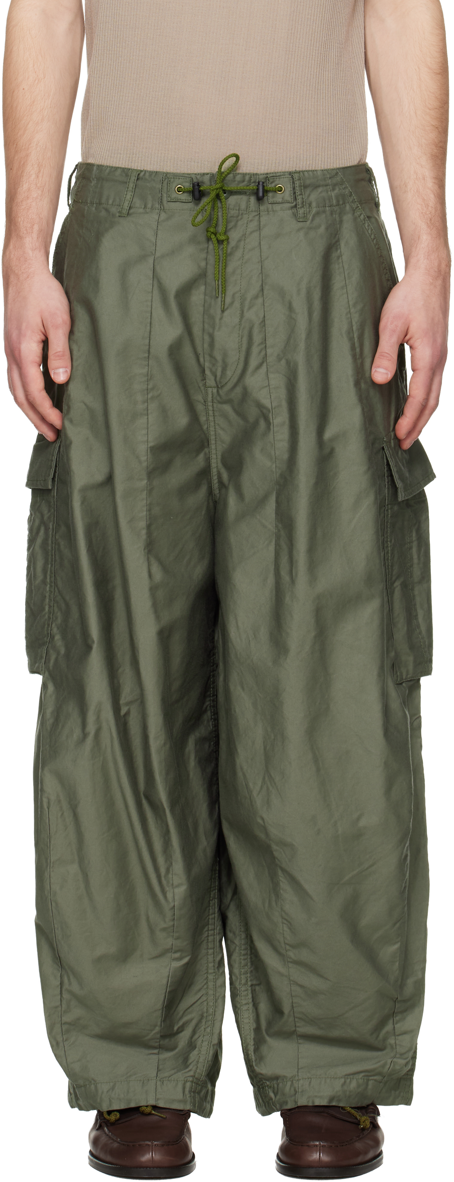 Khaki H.D. BDU Cargo Pants by NEEDLES on Sale
