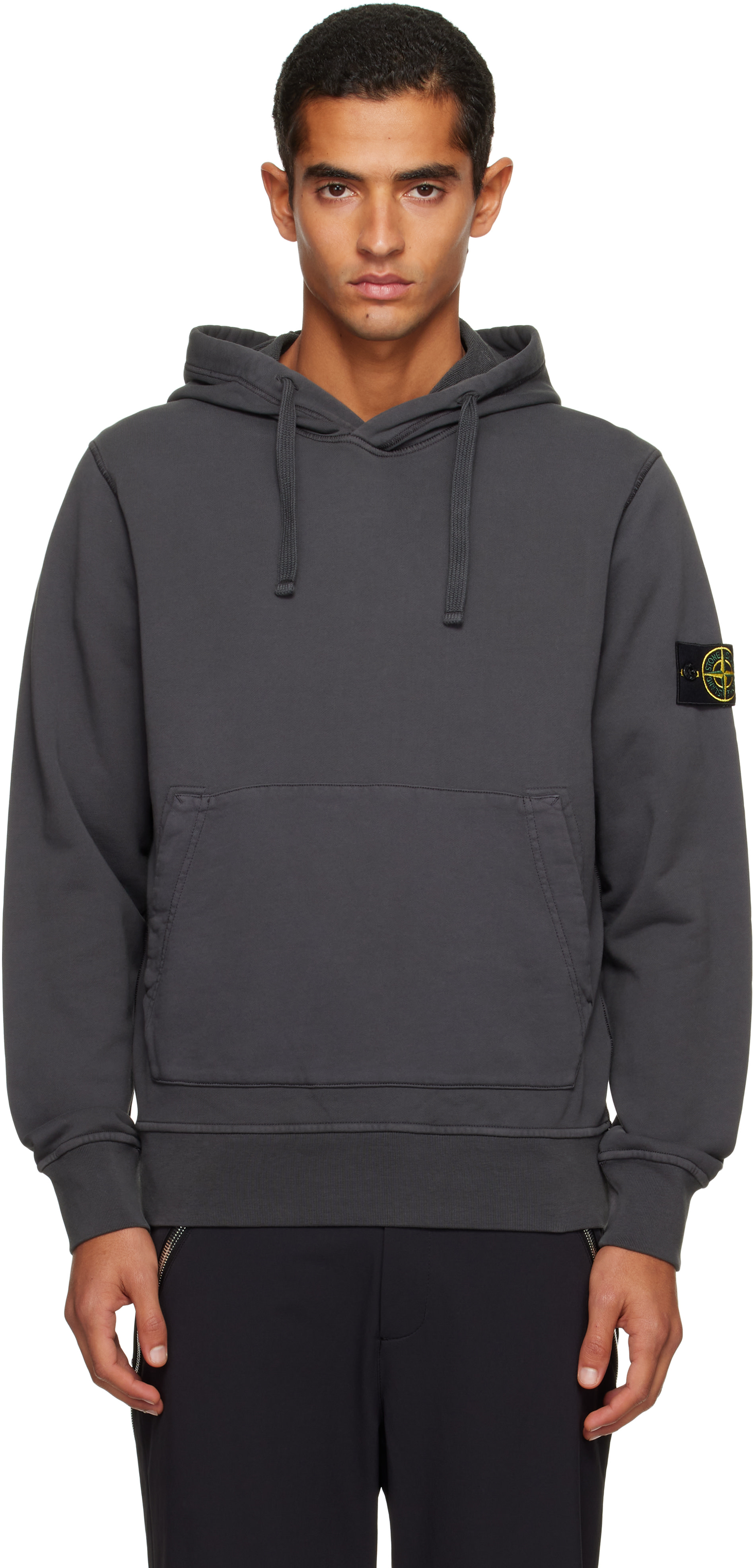 Stone  フーディ SS18 STONE ISLAND LIGHT FLEECE POPOVER HOODIE (XL) - Jazzy Badger