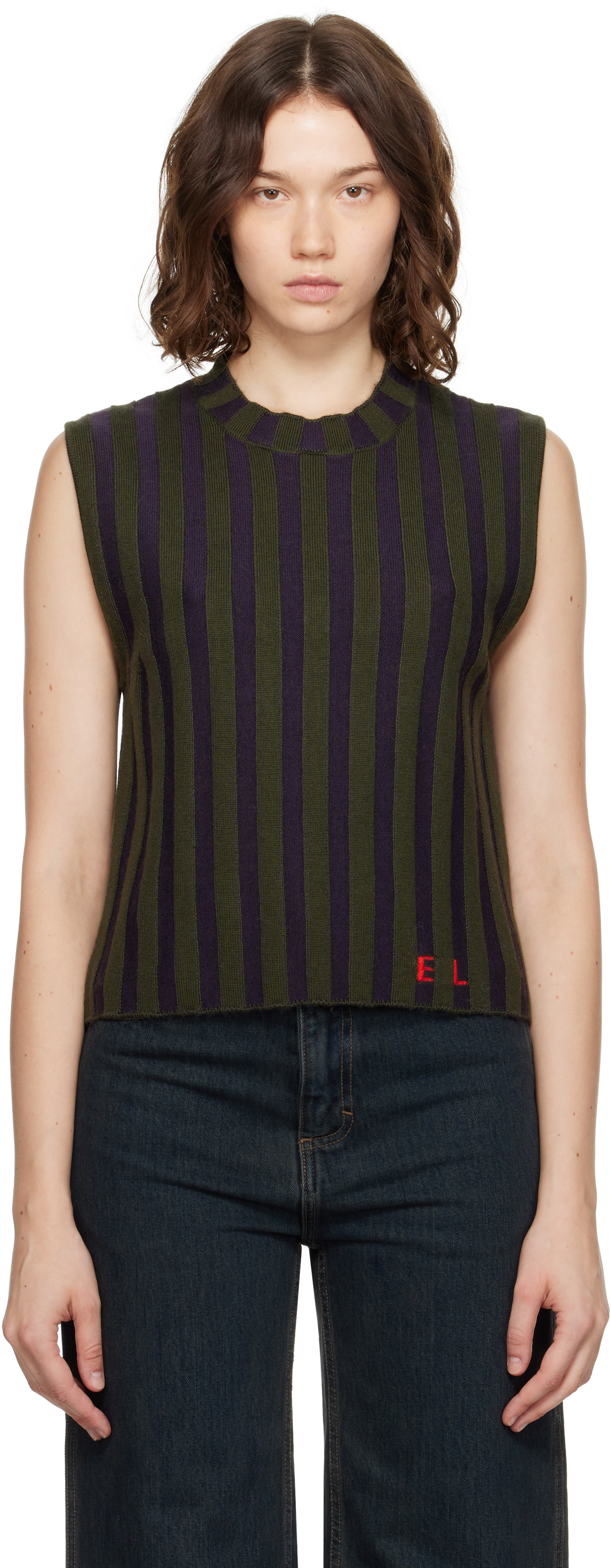 ECKHAUS LATTA エコーズラッタ 総柄モックネックシアートップ グリーン レディース ECKHAUS LATTA(エコーズ ラッタ)の通販｜PALETTE art aliveの