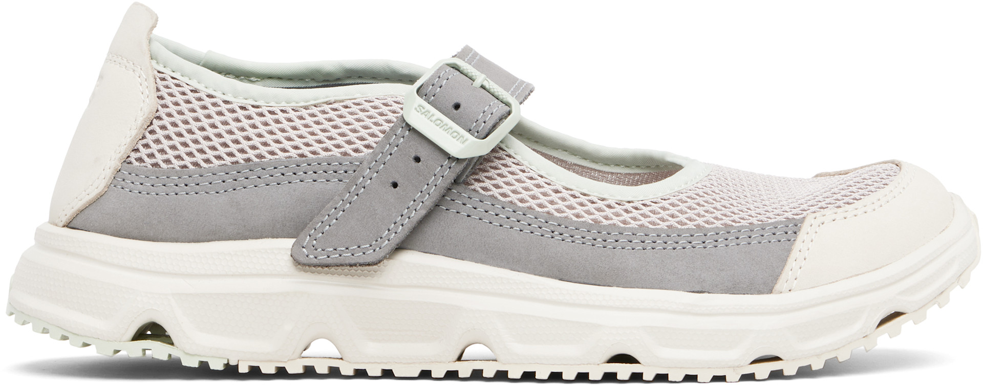 Salomon: Gray & Green RX Marie-Jeanne Sneakers | SSENSE Canada