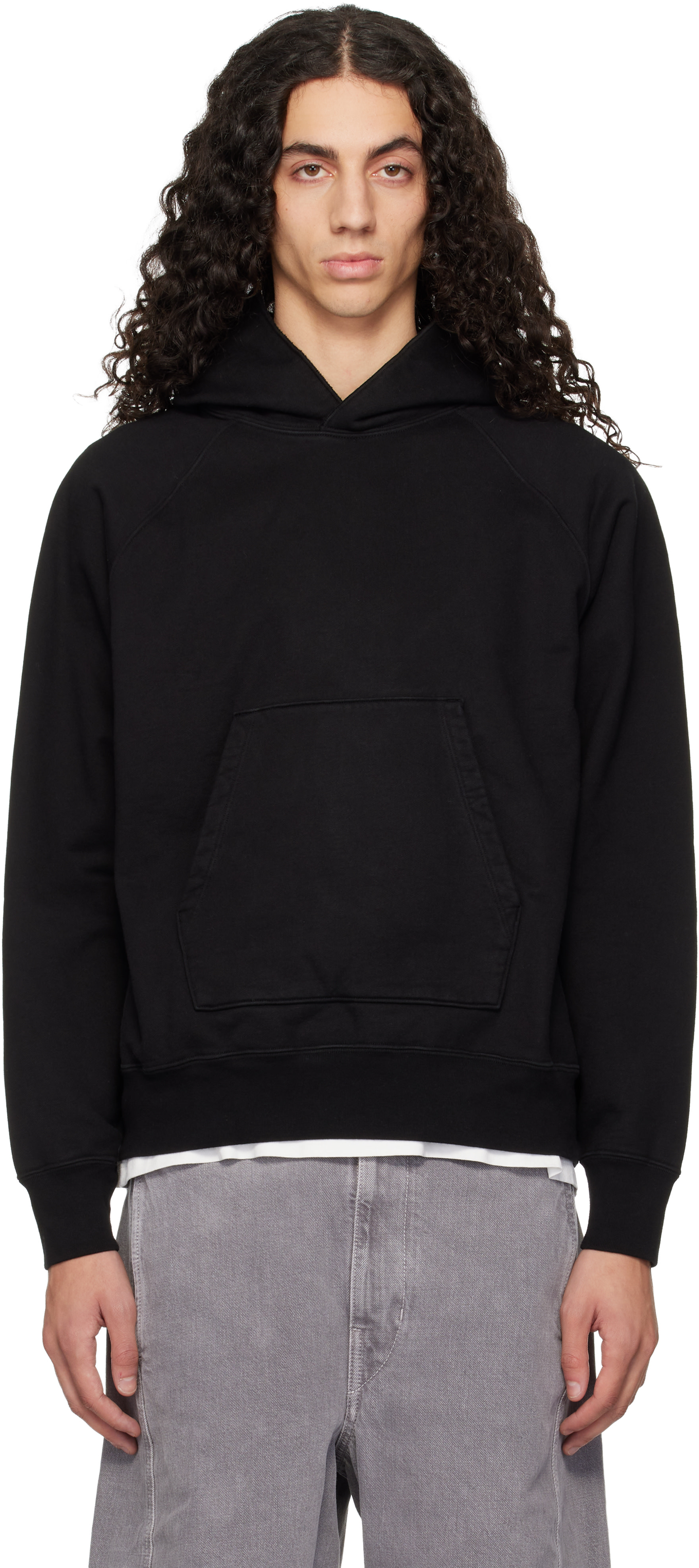 Lady White Co.: Black Super Weighted Hoodie | SSENSE