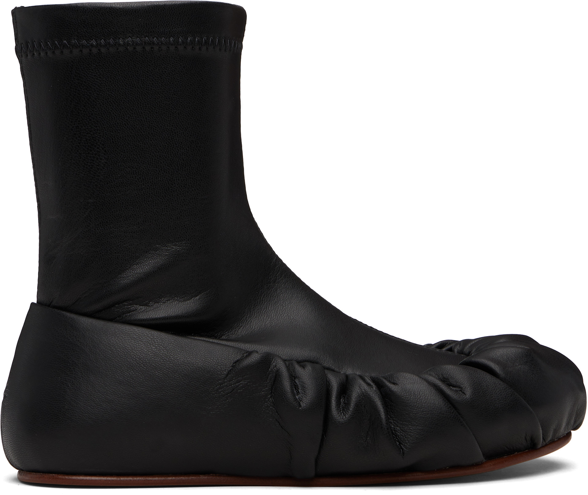 YUME YUME: Black Ballerina Mid Boots | SSENSE