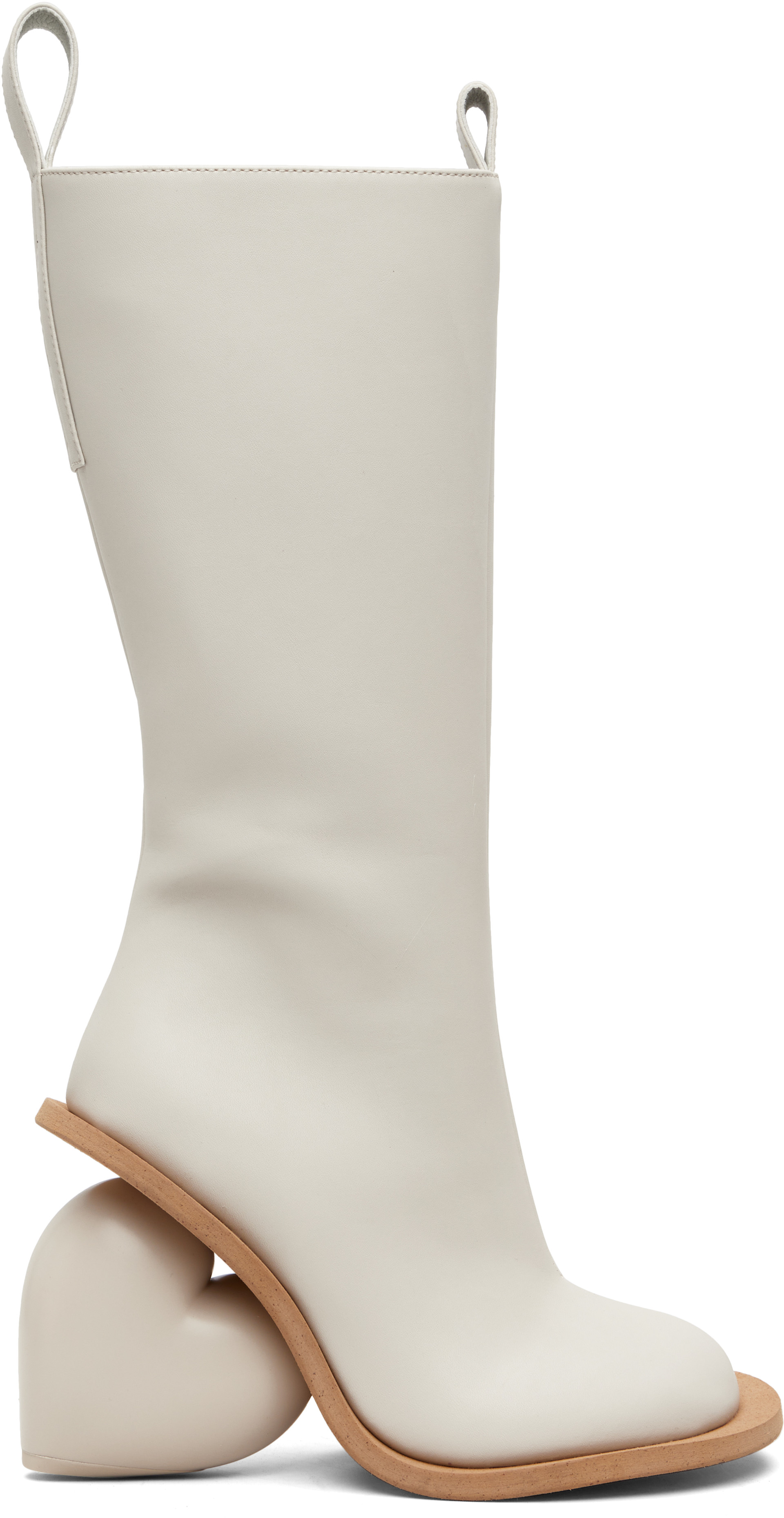 YUME YUME: SSENSE Exclusive Beige Love Tall Boots | SSENSE