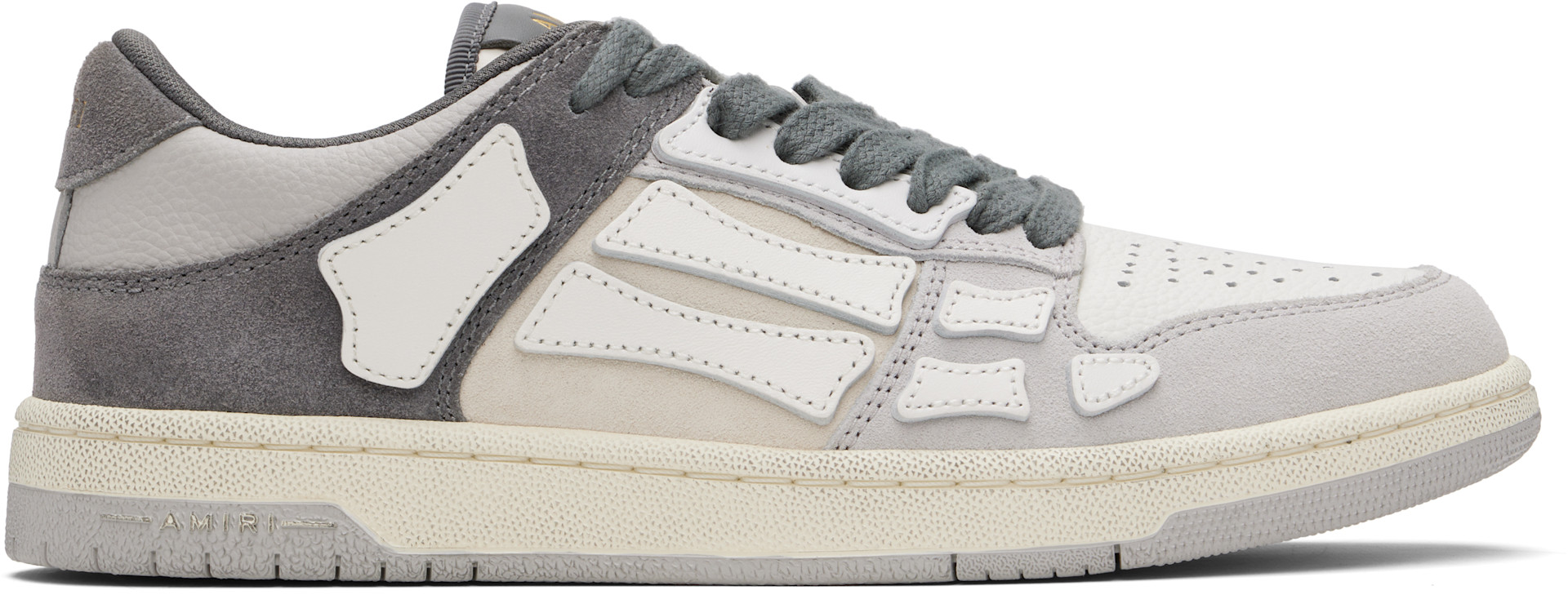 AMIRI スニーカー AMIRI: Gray Distressed Skel Top Low Sneakers | SSENSE