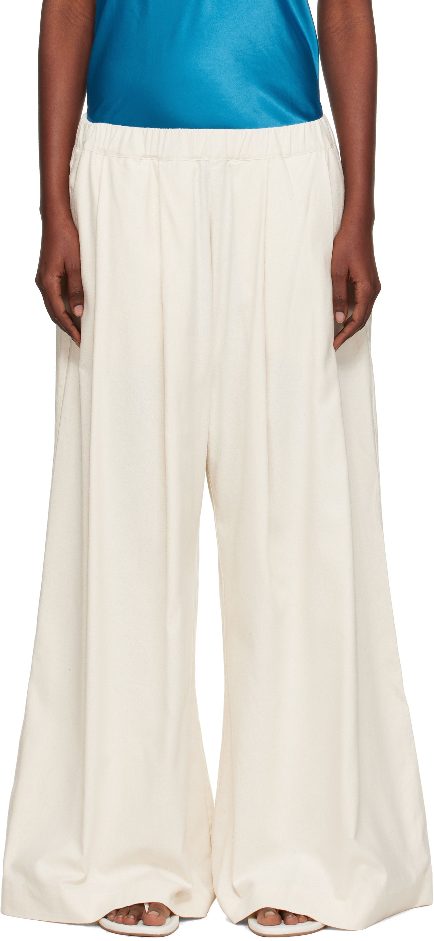 Baserange: Off-White Avi Lounge Pants | SSENSE