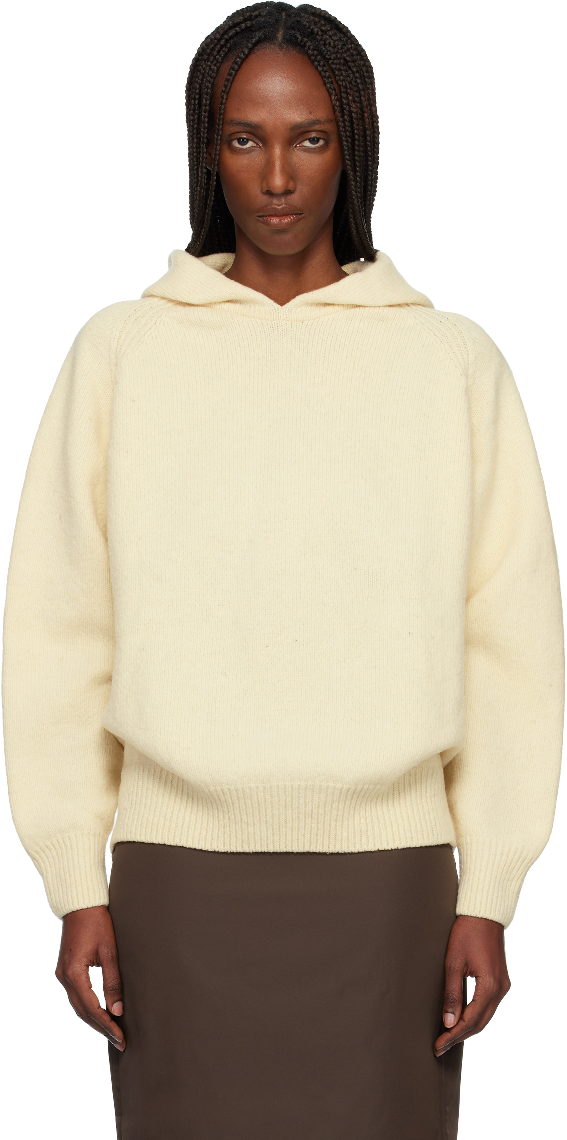 Baserange: Off-White Soar Hoodie | SSENSE