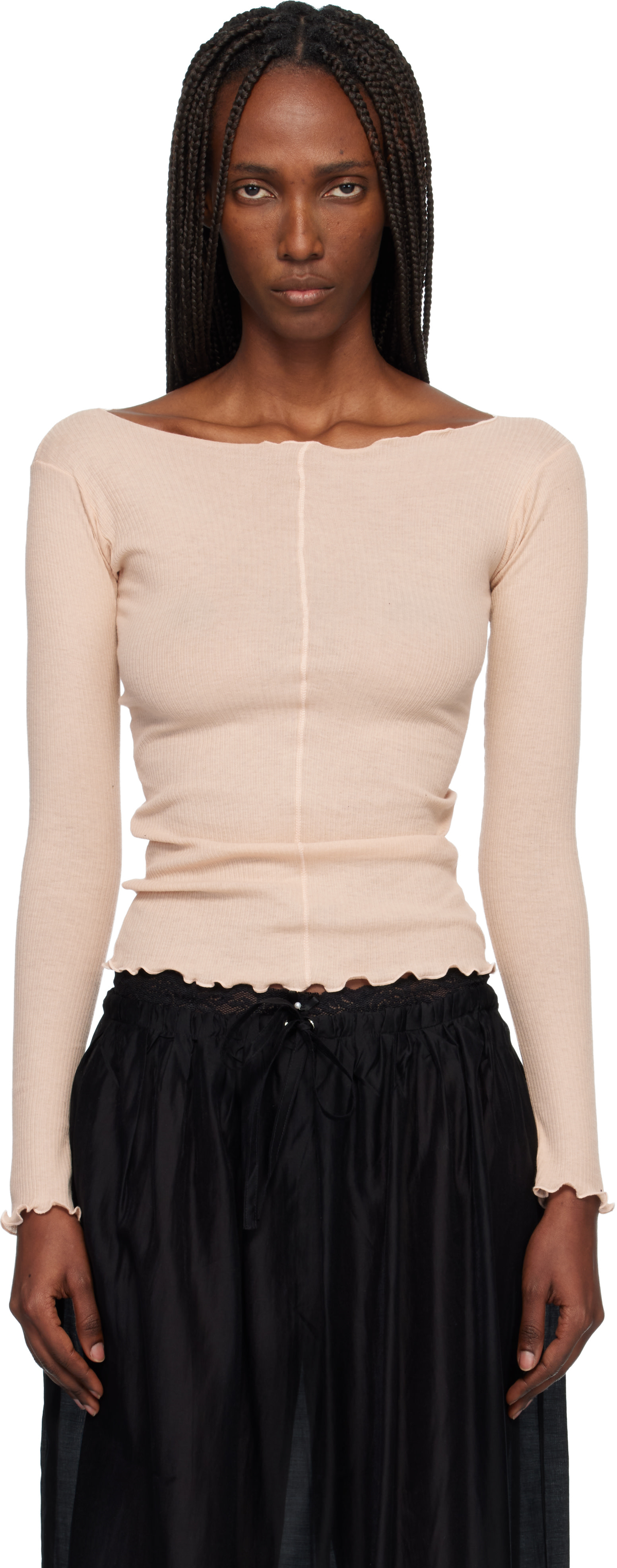 Baserange: Pink Pama Long Sleeve T-shirt | SSENSE