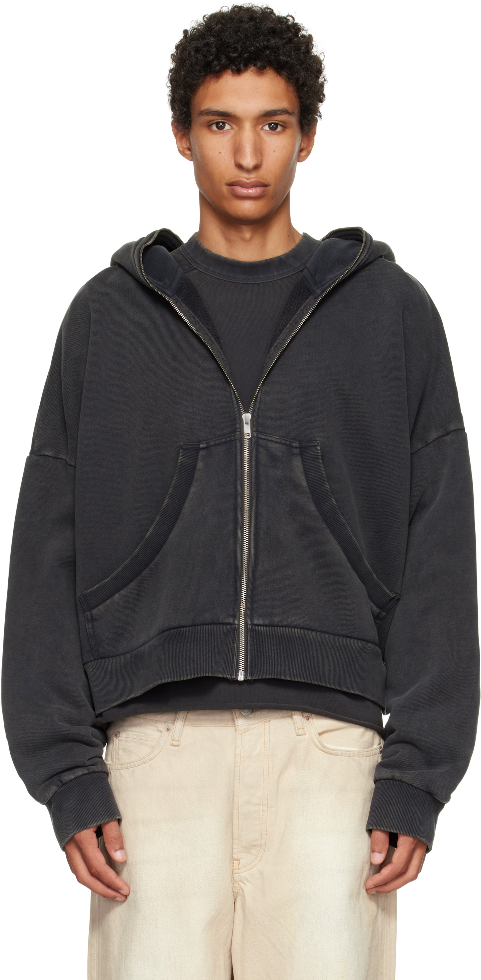 Entire Studios: Black Eternal Zip Hoodie | SSENSE Germany