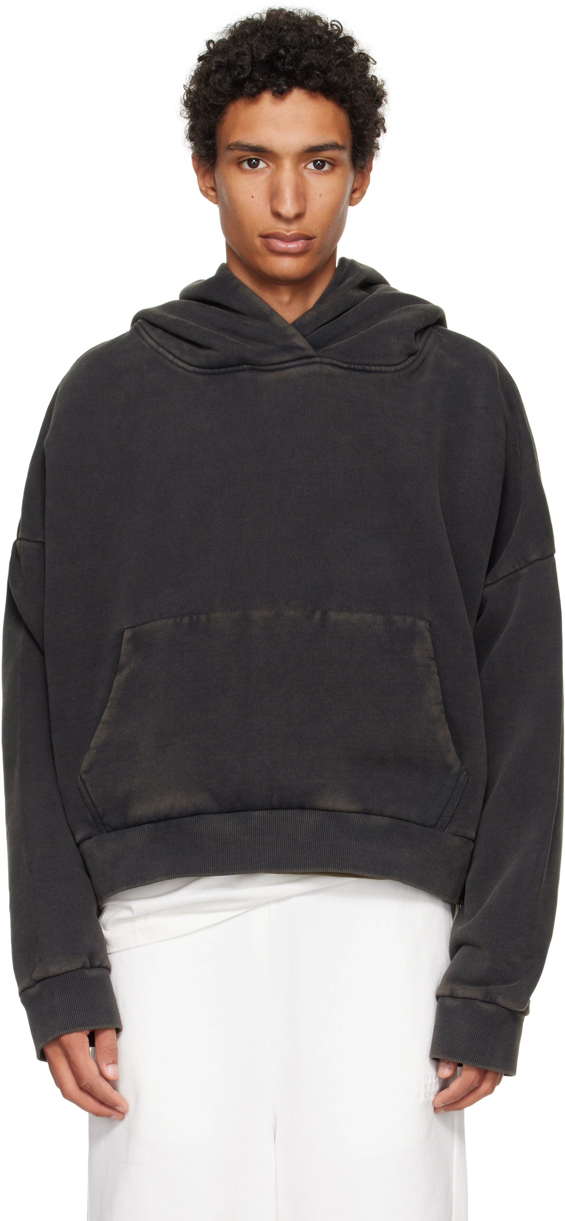 Entire Studios: Black Heavy Hoodie | SSENSE