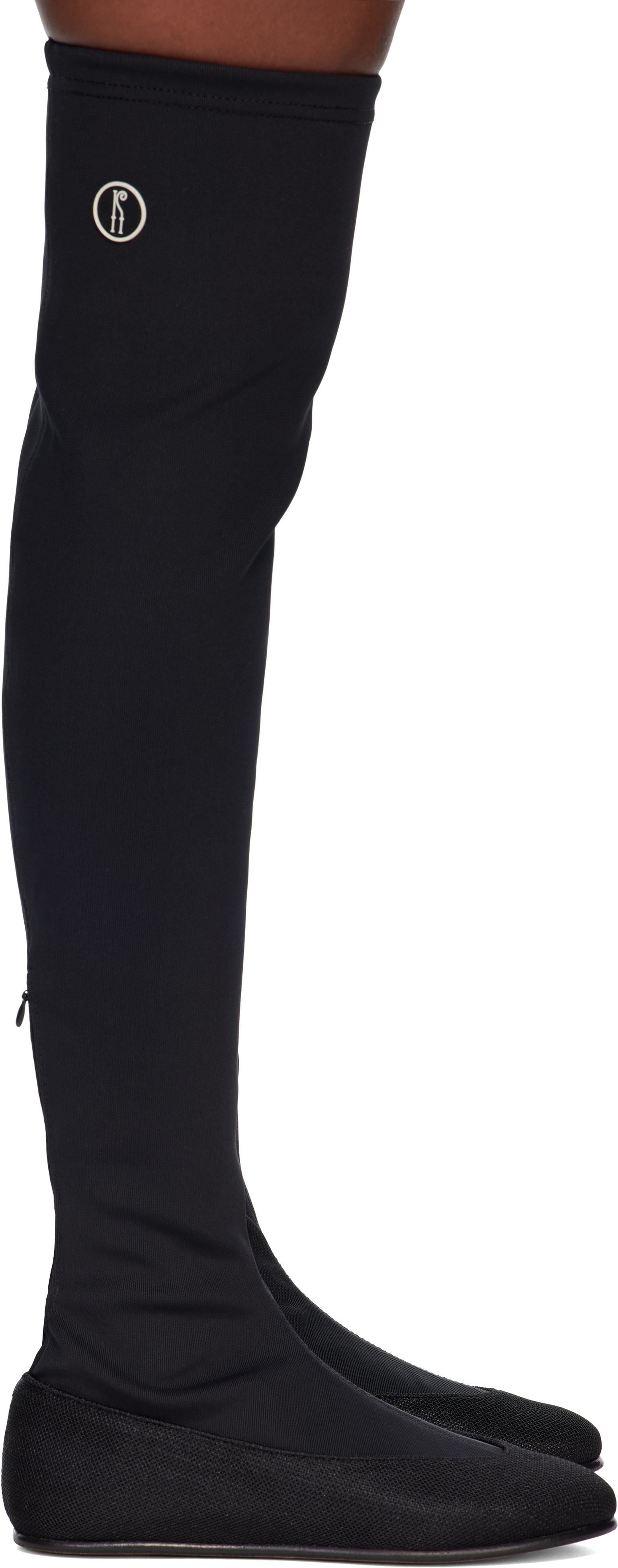 Kiko Kostadinov: Black Proxima Ballerina Tall Boots | SSENSE