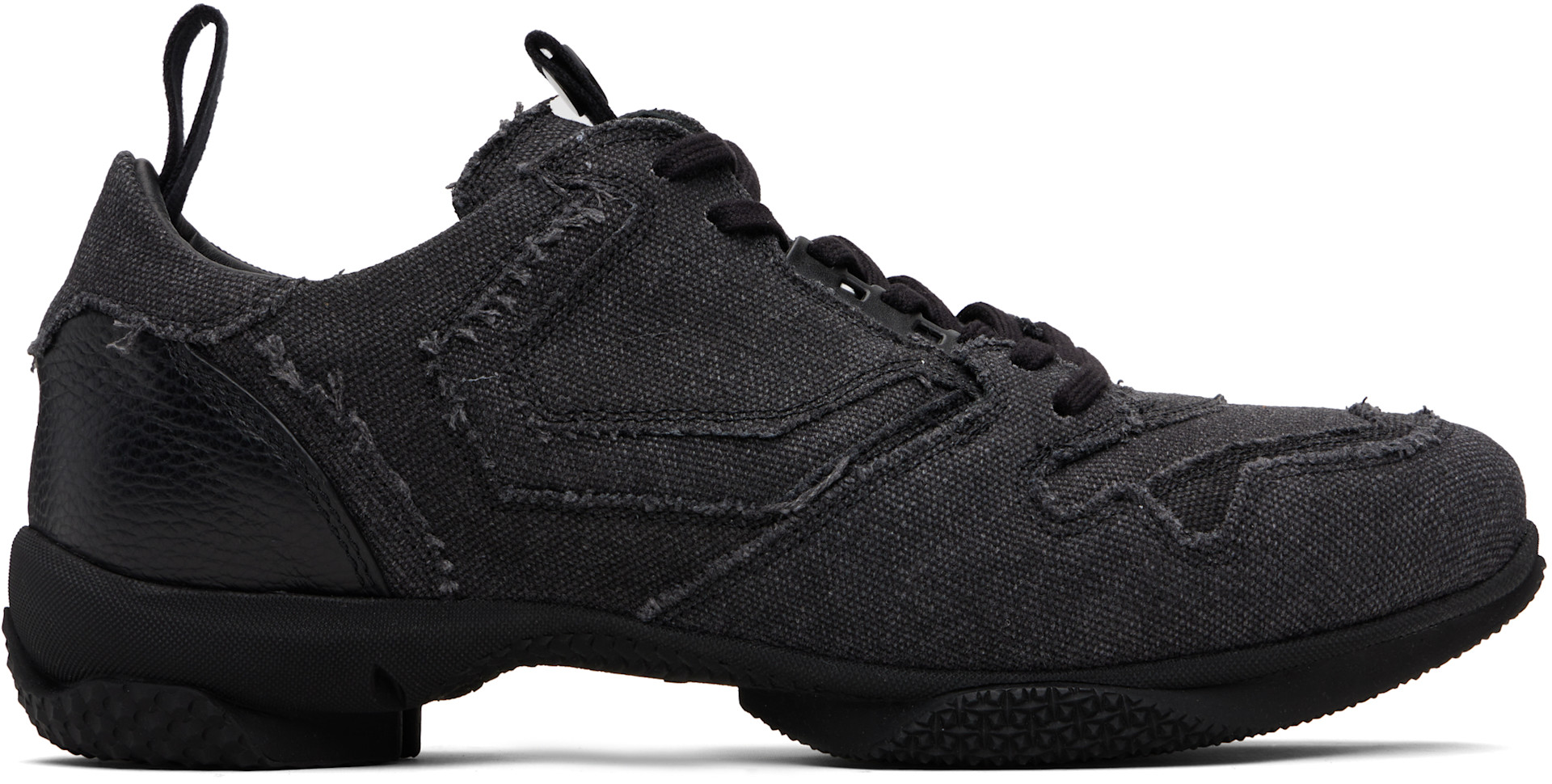 Kiko Kostadinov: Black Ostro Canvas Sneakers | SSENSE Denmark