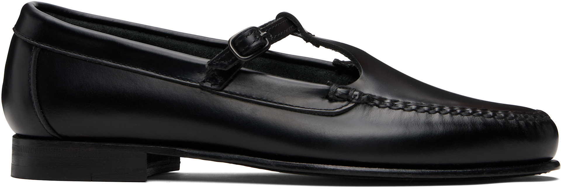 HEREU: Black Alcala Loafers | SSENSE