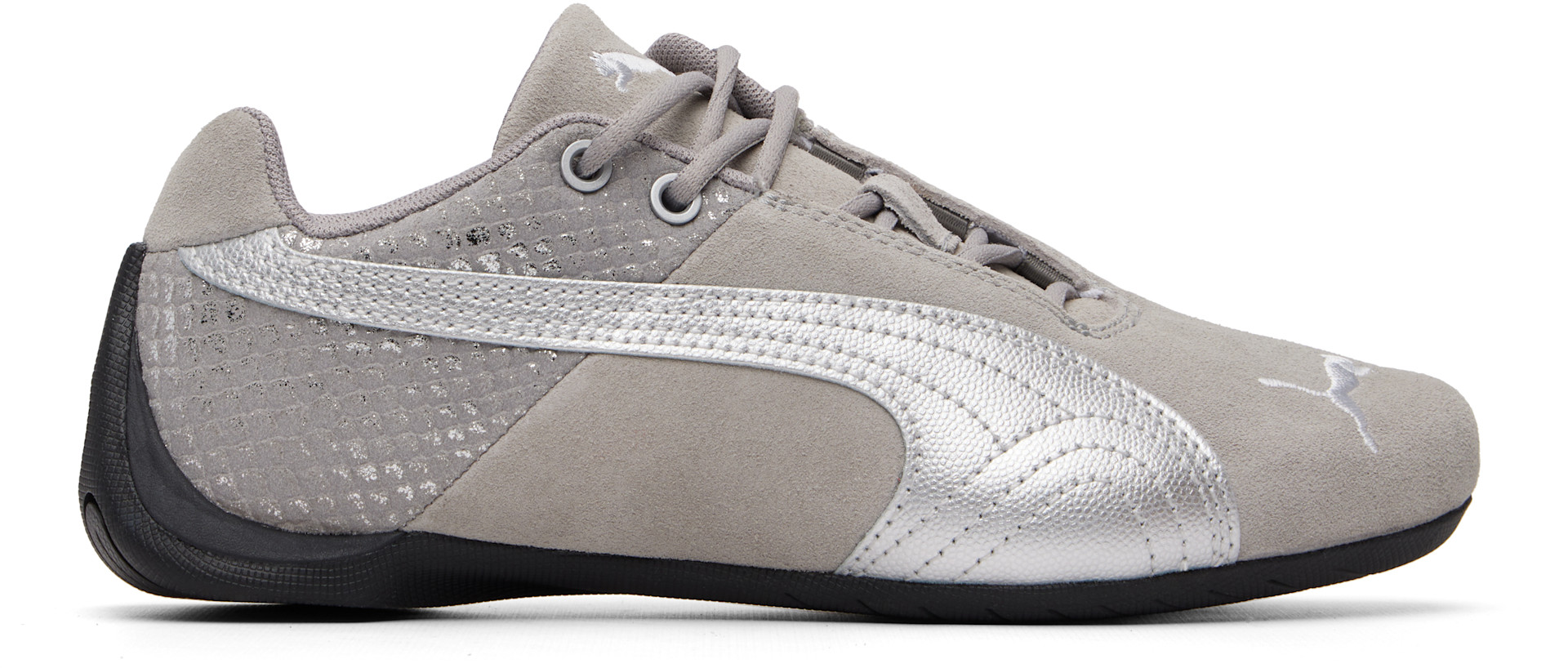PUMA: Gray Future Cat Emboss Sneakers | SSENSE