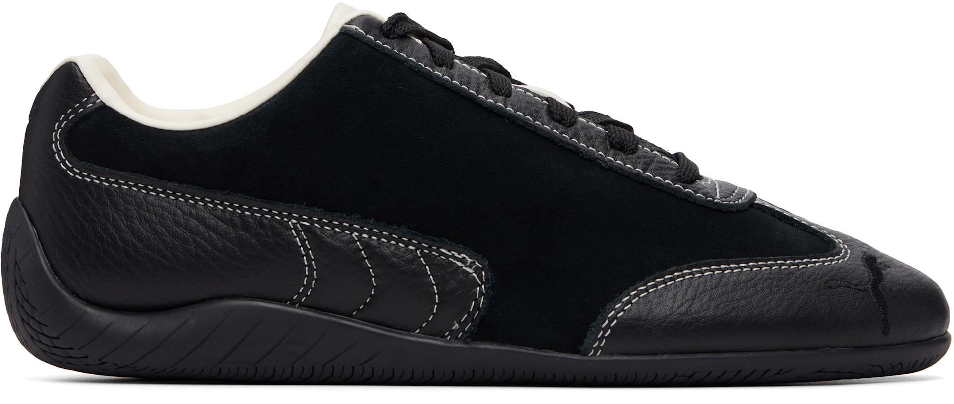 PUMA: Black Speedcat Icons Sneakers | SSENSE