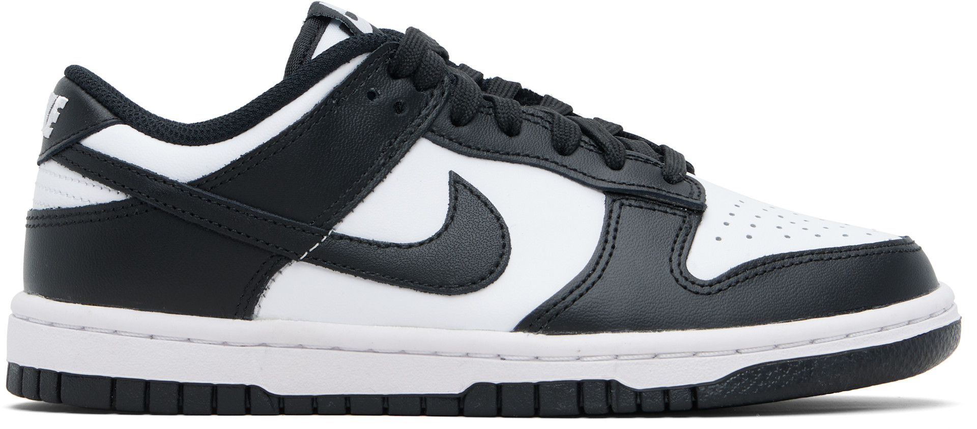 Nike: White & Black Dunk Low Sneakers | SSENSE Canada