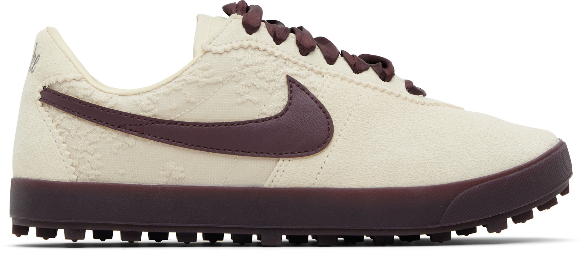 Nike: Off-White & Burgundy Astrograbber Leather SE Sneakers | SSENSE