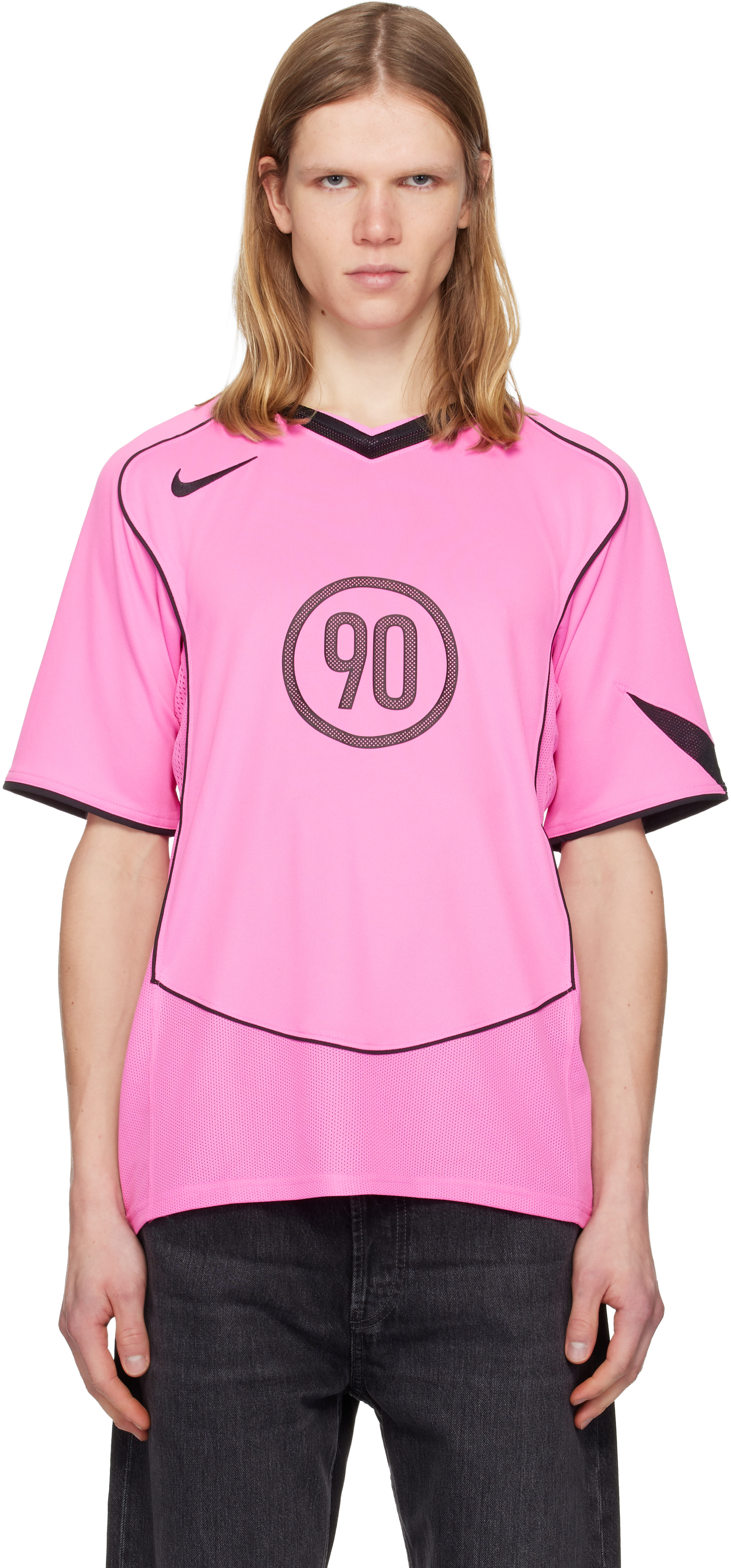 Nike: ピンク Total 90 Dri-FIT Football 半袖 ジャージー | SSENSE 日本