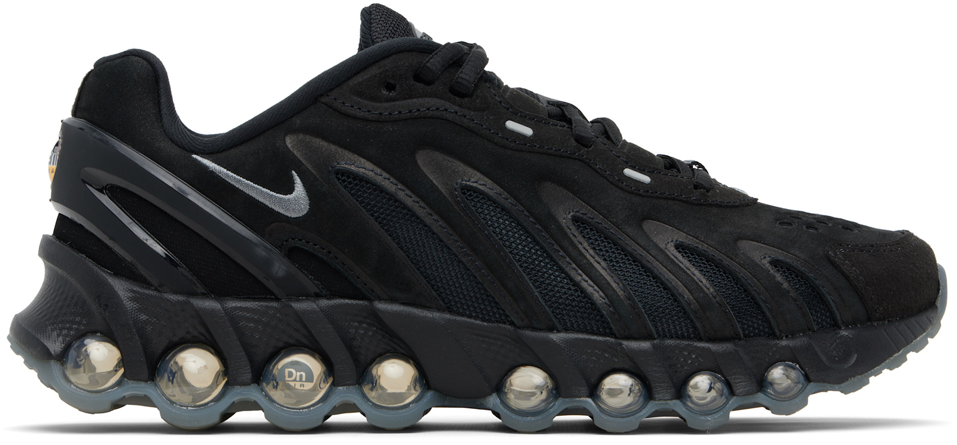 Nike: Black Air Max Dn8 Leather Sneakers | SSENSE Nike: Black Air Max Dn8 Leather Sneakers | SSENSE