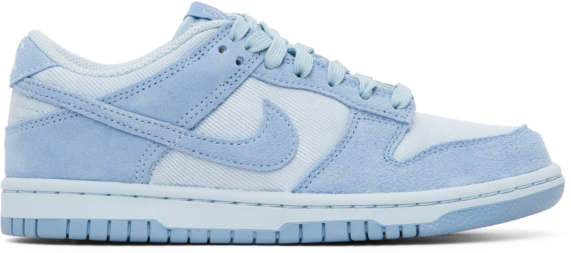 Nike: ジュニア｜ブルー Dunk Low SE スニーカー | SSENSE 日本